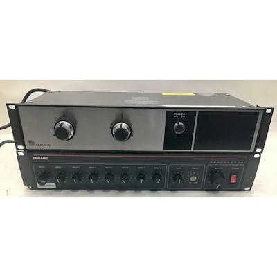 RACK MOUNT PRE AMP AND POWER AMPLIFIER. Both made by Dukane ... | Barnebys