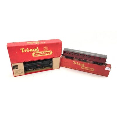 Triang R50 4-6-2 Princess locomotive in black livery with a ... | Barnebys