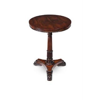 Y A GEORGE IV ROSEWOOD PEDESTAL TABLE, ATTRIBUTED TO GILLOWS, CIRCA 1825