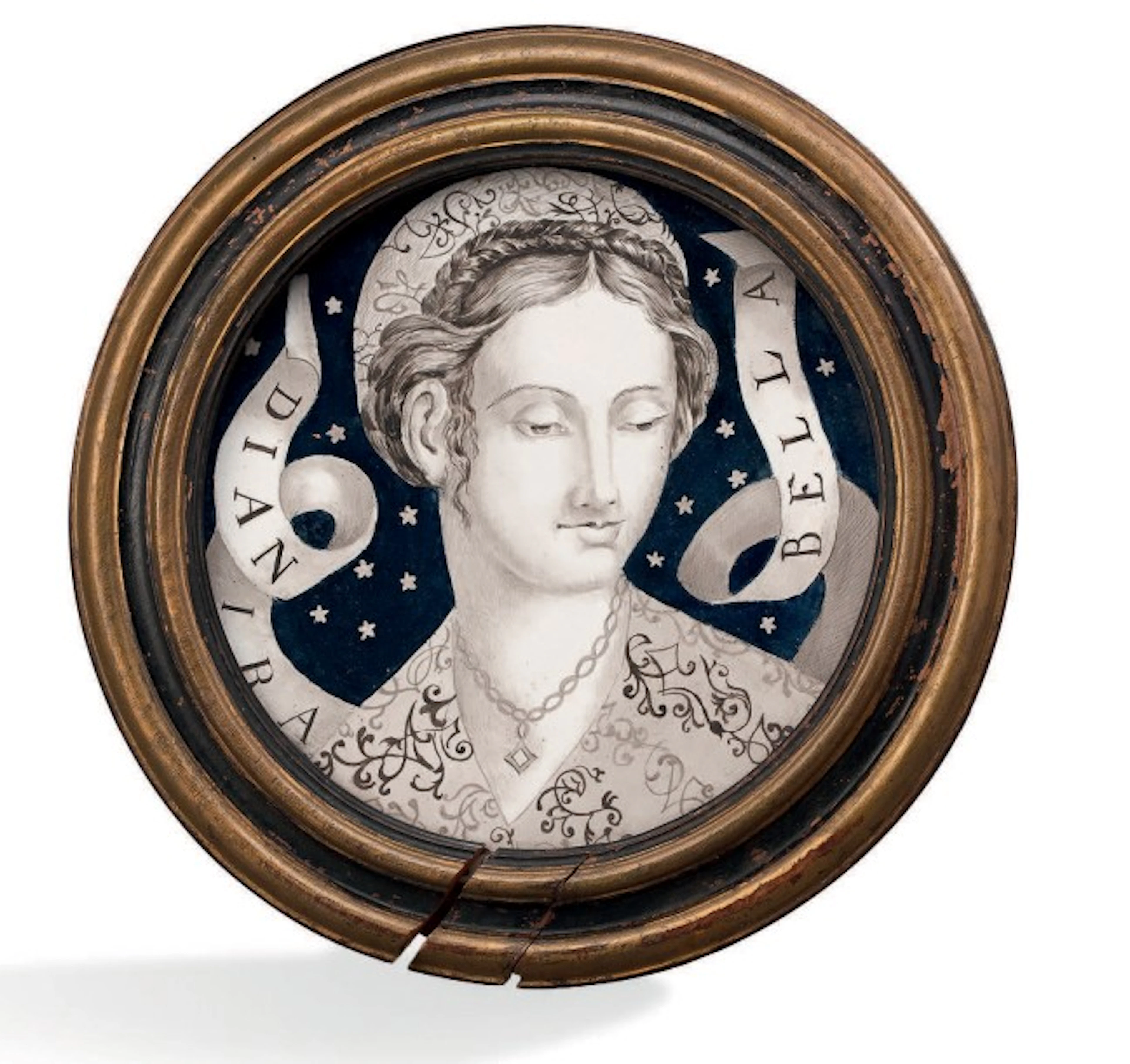 Plat en céramique figurant