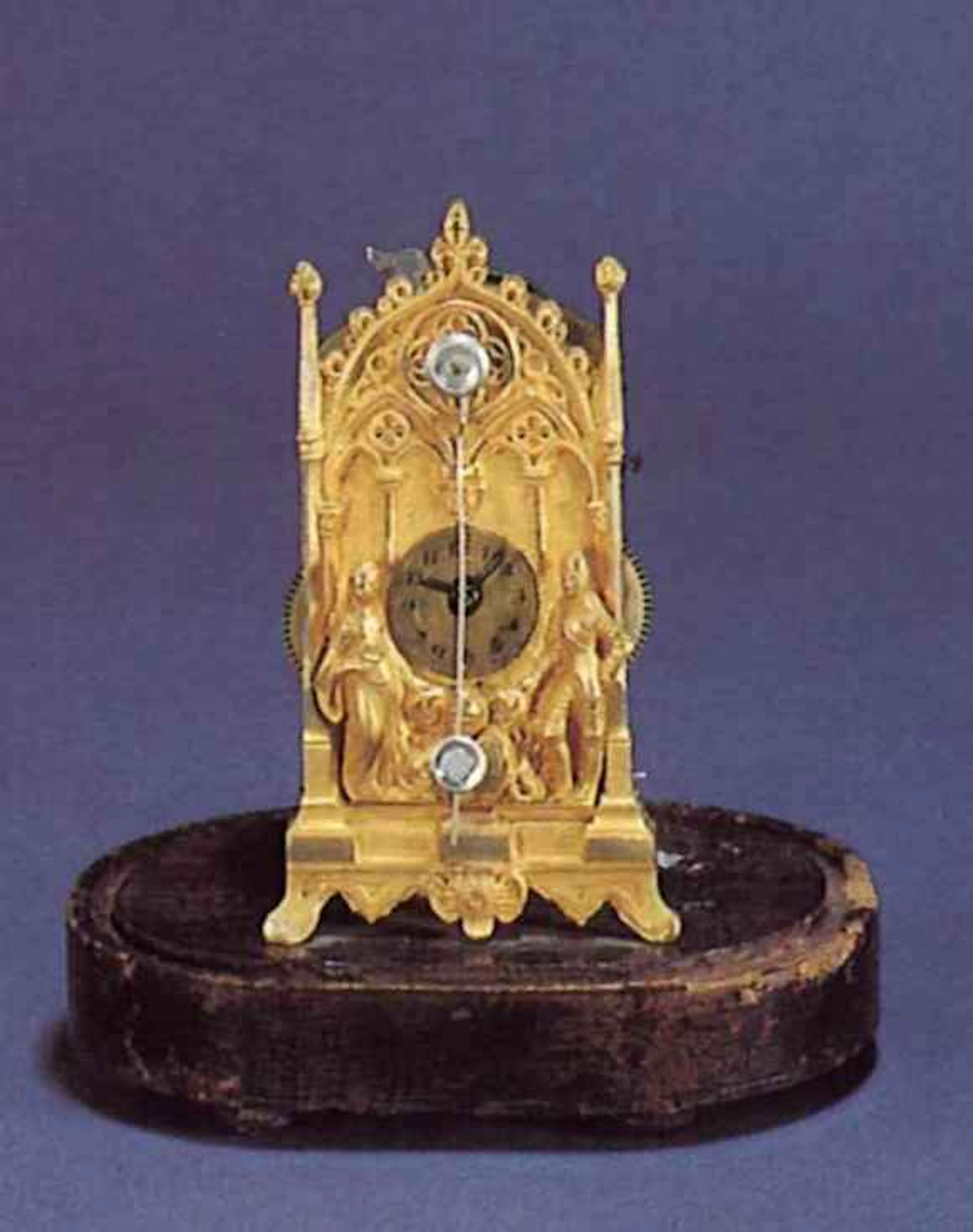 Anonimo, Austria circa 1850. Molto raro ed interessante orologio "Zappler" con suoneria delle ore e mezze su campanello.