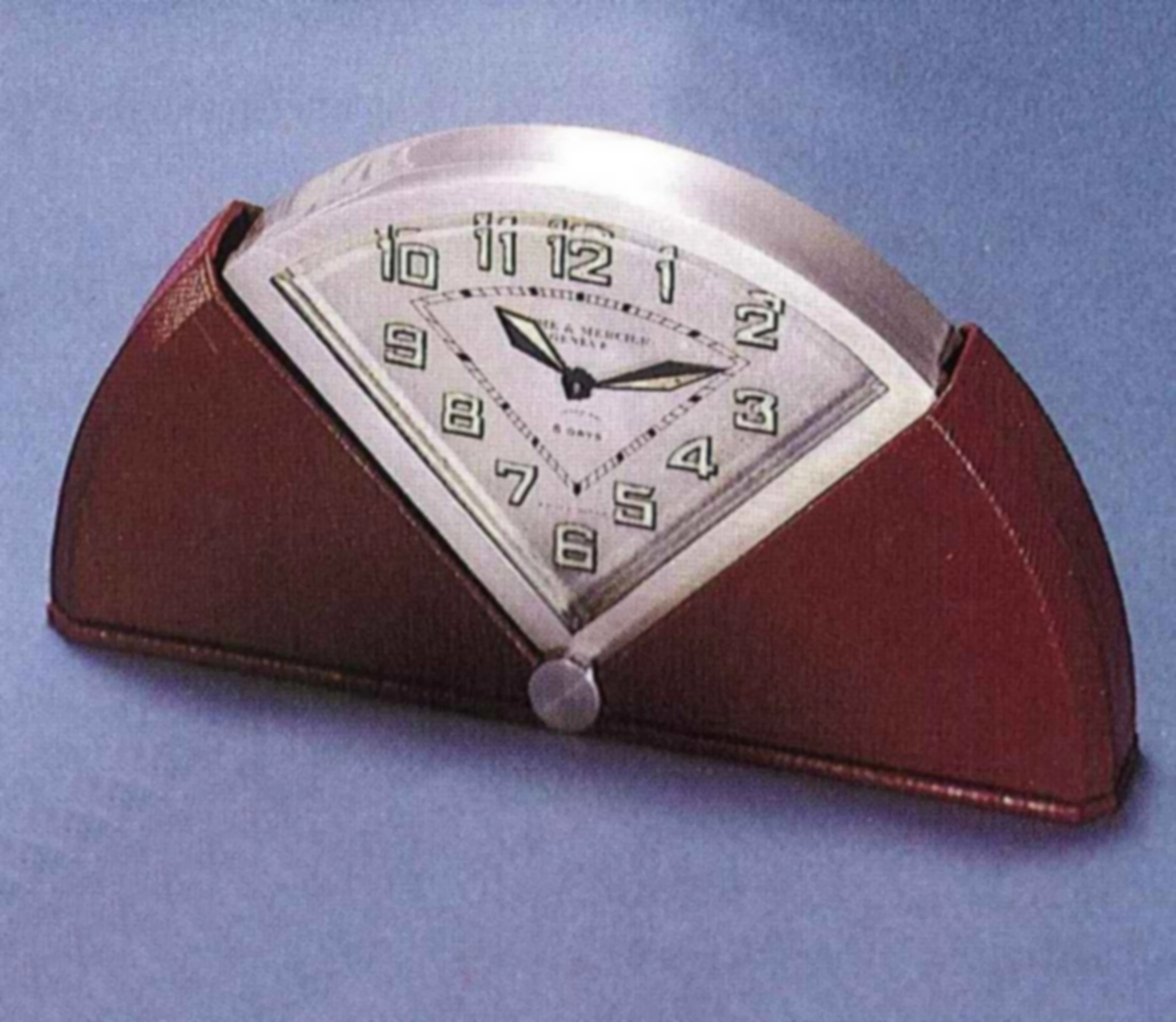 Baume & Mercier, Genève, per Veneziani, "Art- Decè". Interessante orologio da viaggio, a carica 8 giorni e a ricarica automatica.