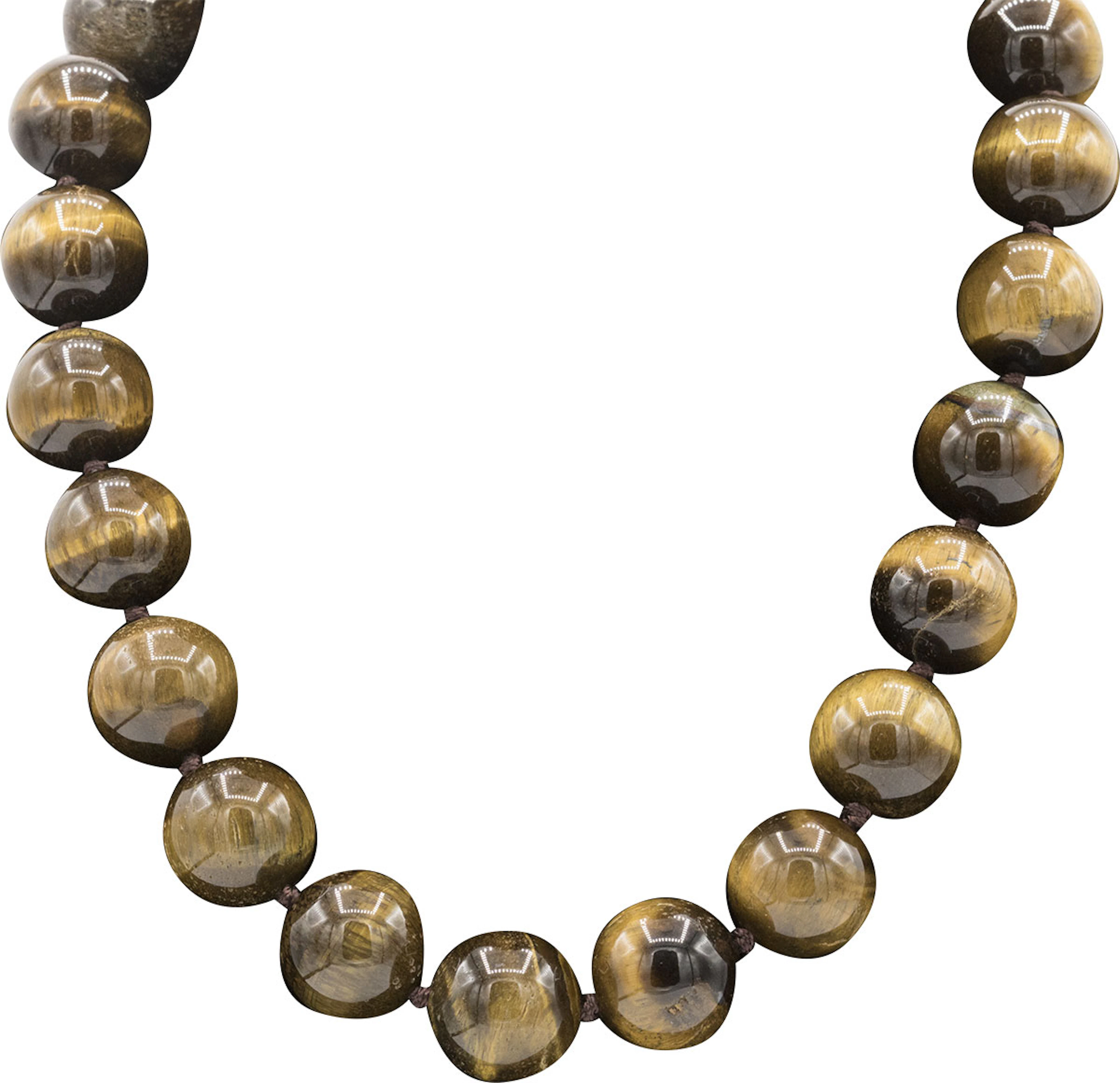 Collar de cuentas de ojo de tigre