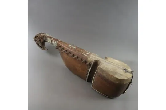Afghanische Schalenhalslaute - sog. Rubab, um 1900, traditionelles ...