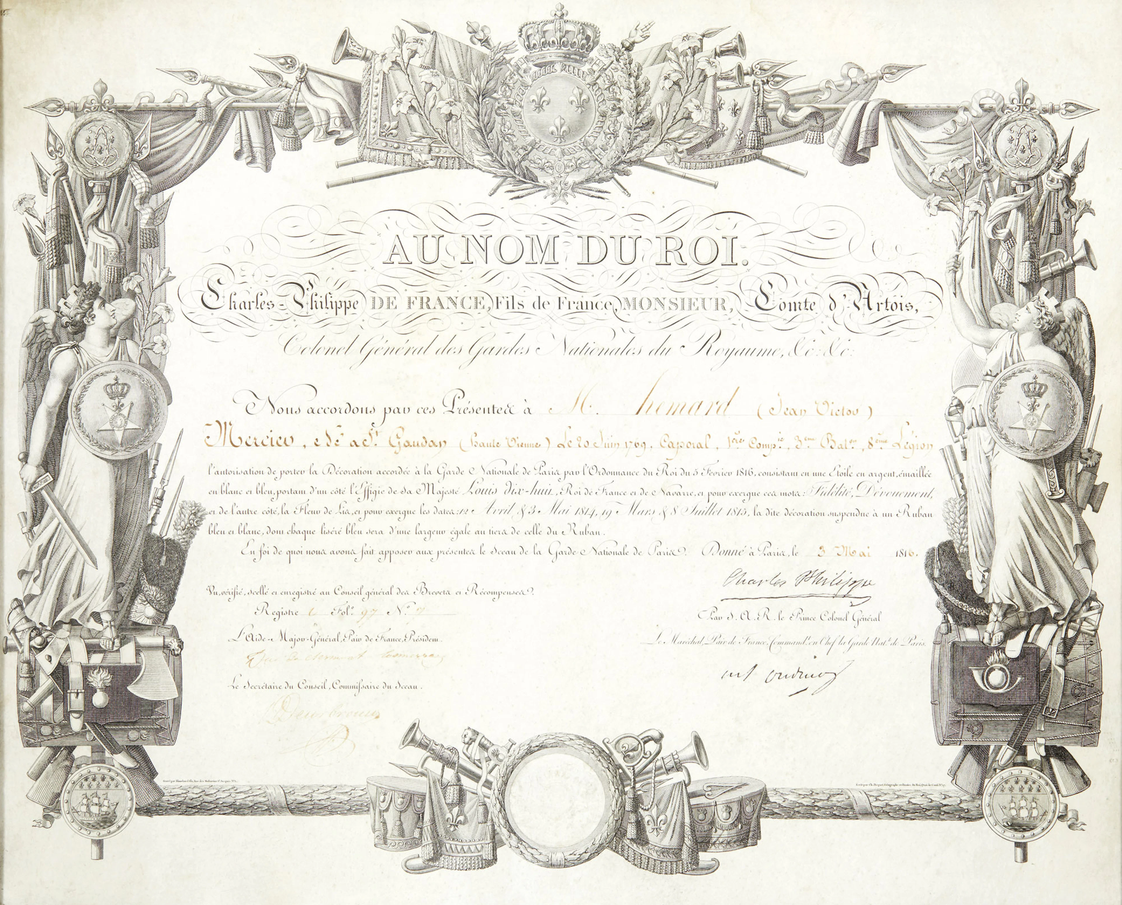 Charles-Philippe, comte d'Artois, futur roi Charles X (1757-1836).