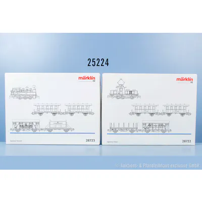 2 Märklin H0 zugsets, dabei 28722