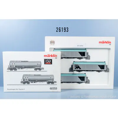 2 Märklin H0 Wagensets, dabei 44563.003