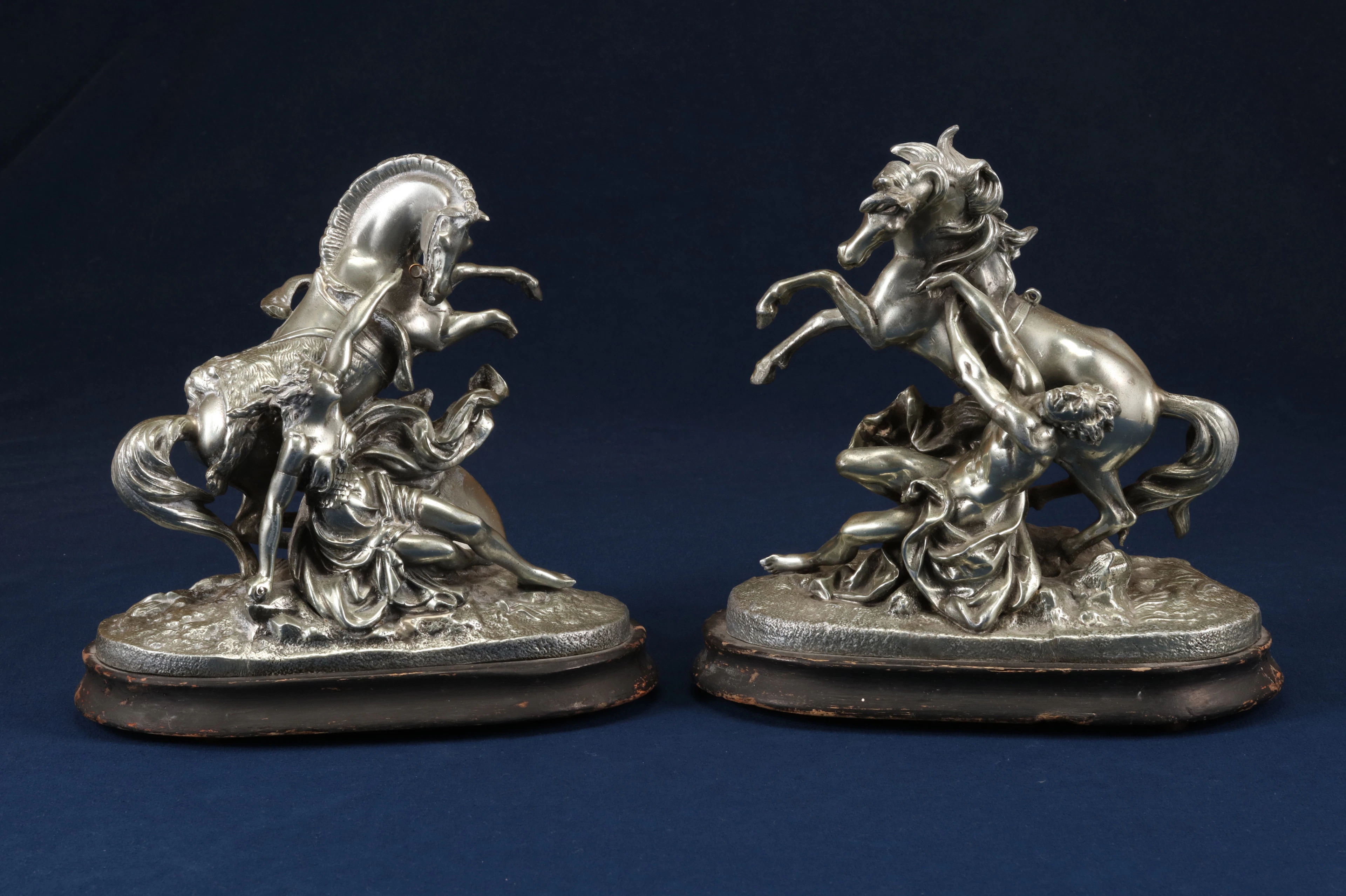 SKULPTURER, ett par, "Chevaux de Marly"