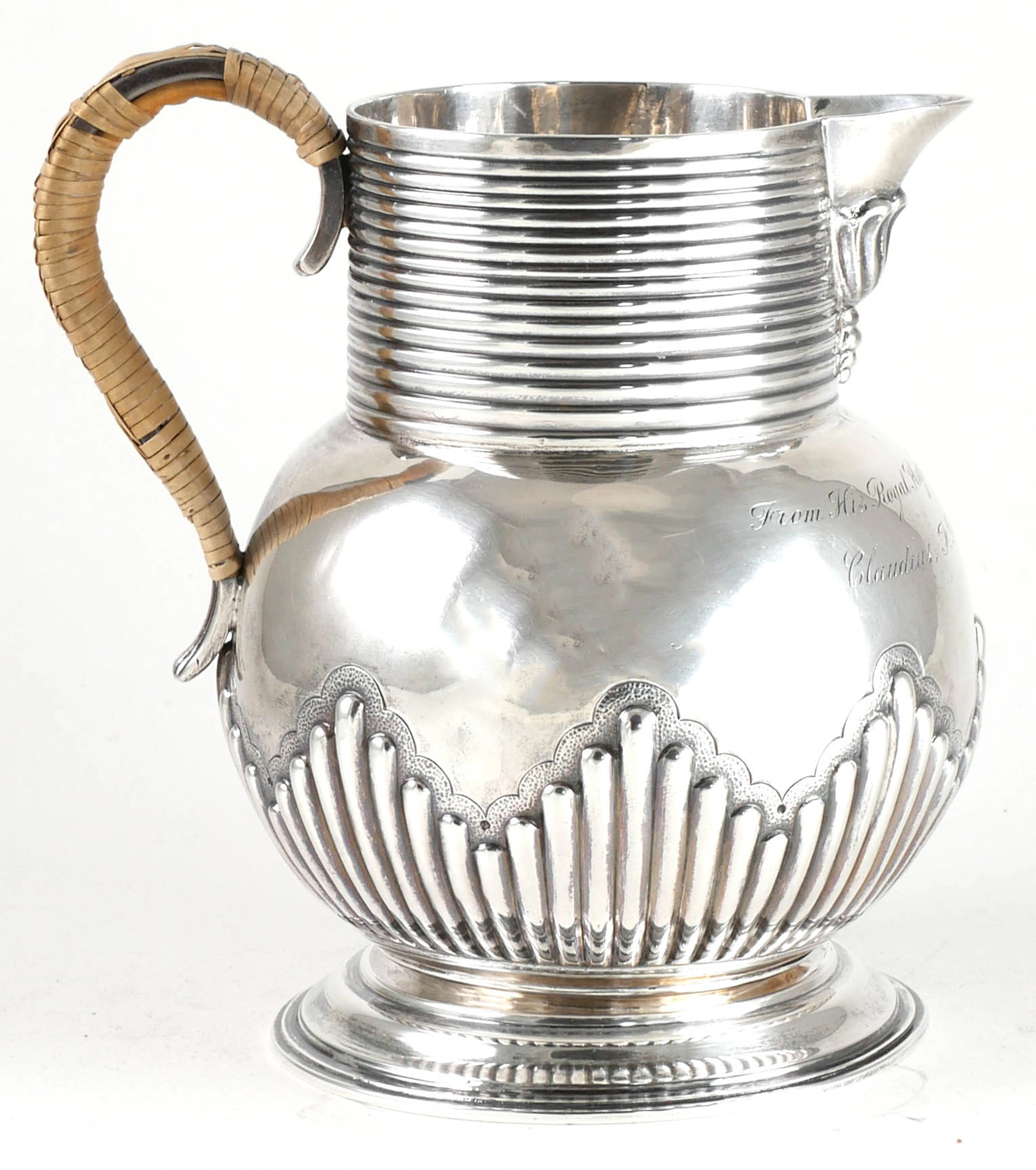 King Edward VII Gift: Sterling Silver Pitcher