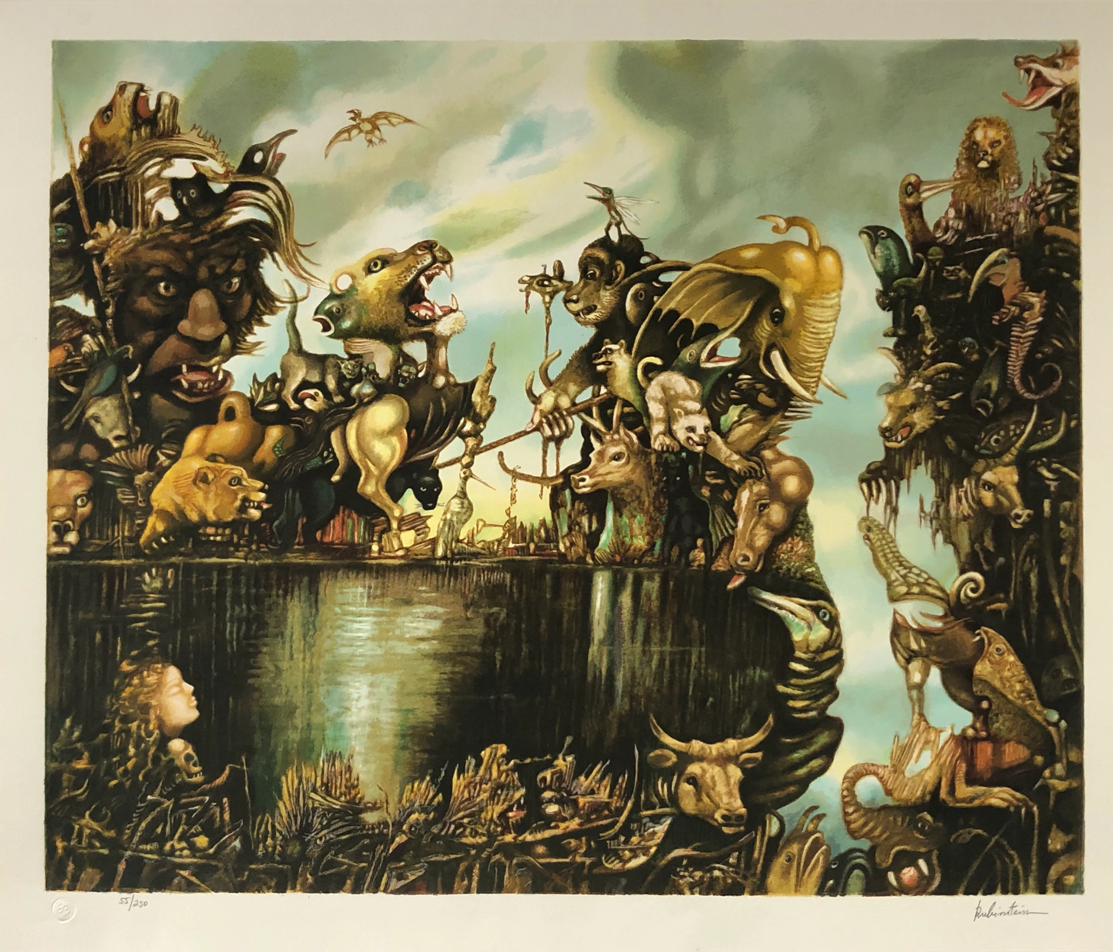 ISRAEL RUBINSTEIN, Surrealist Lithograph