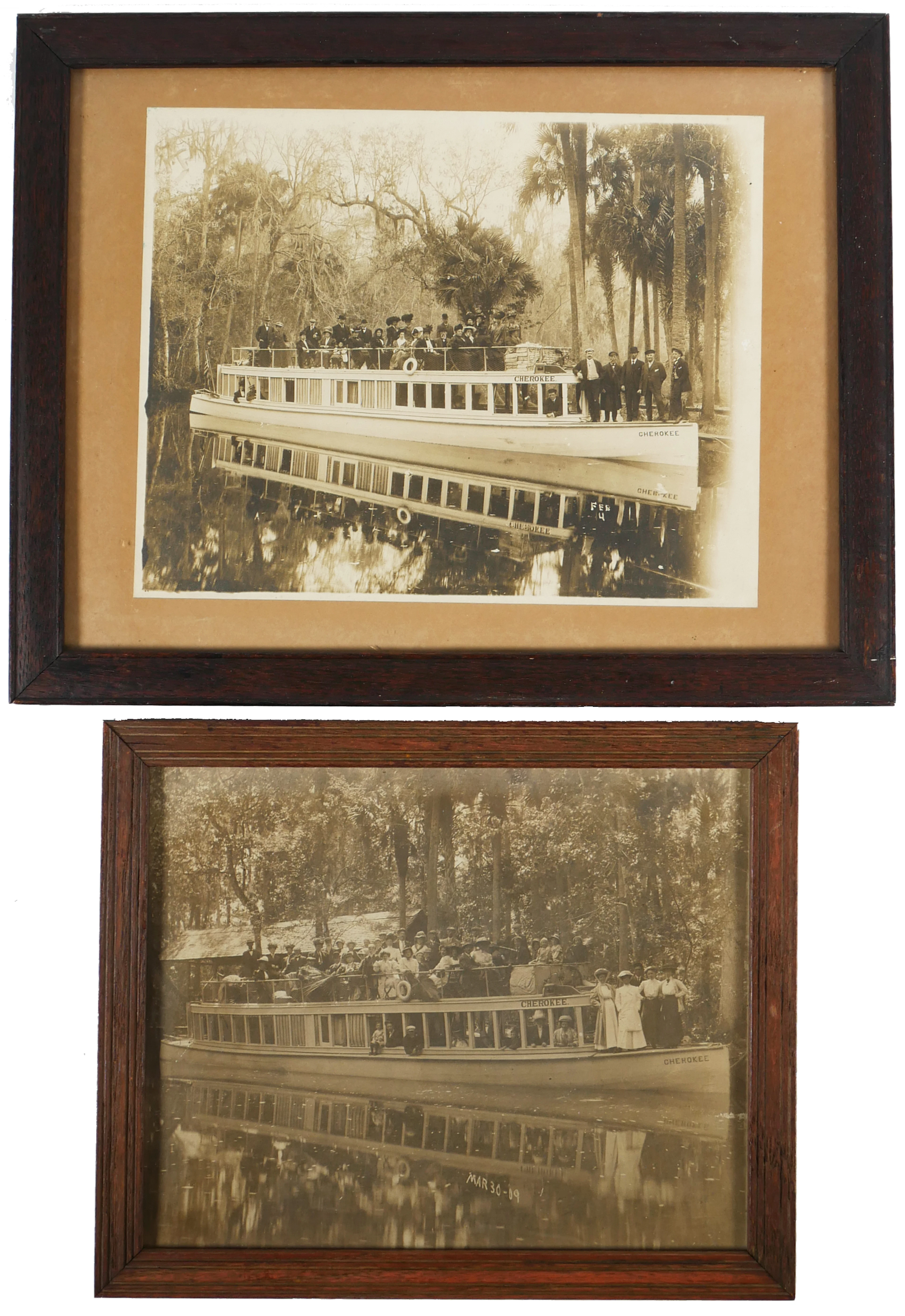 Two 1900s Cherokee Steamboat Photographs