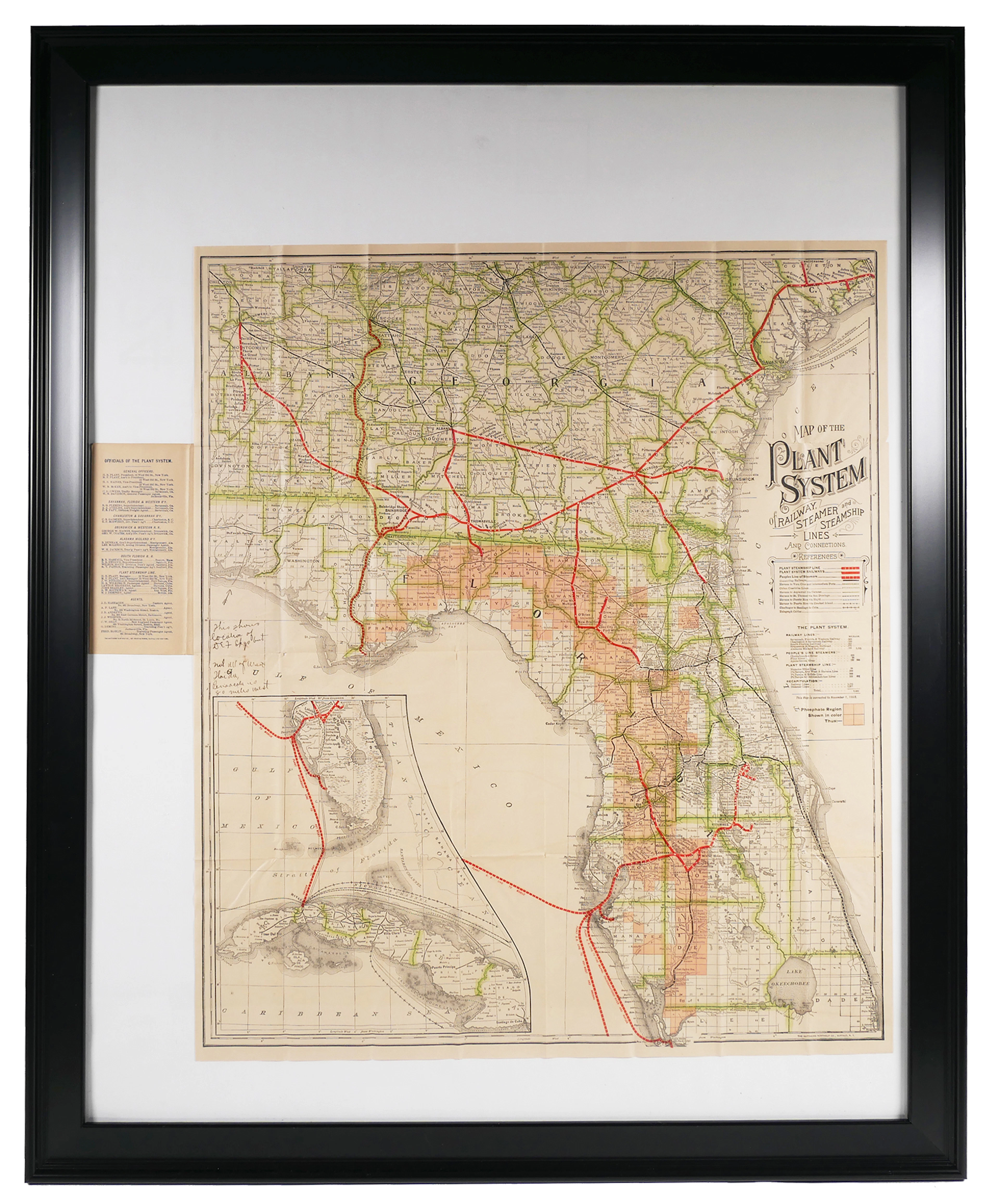 1892 PLANT SYSTEM RAILWAY Map