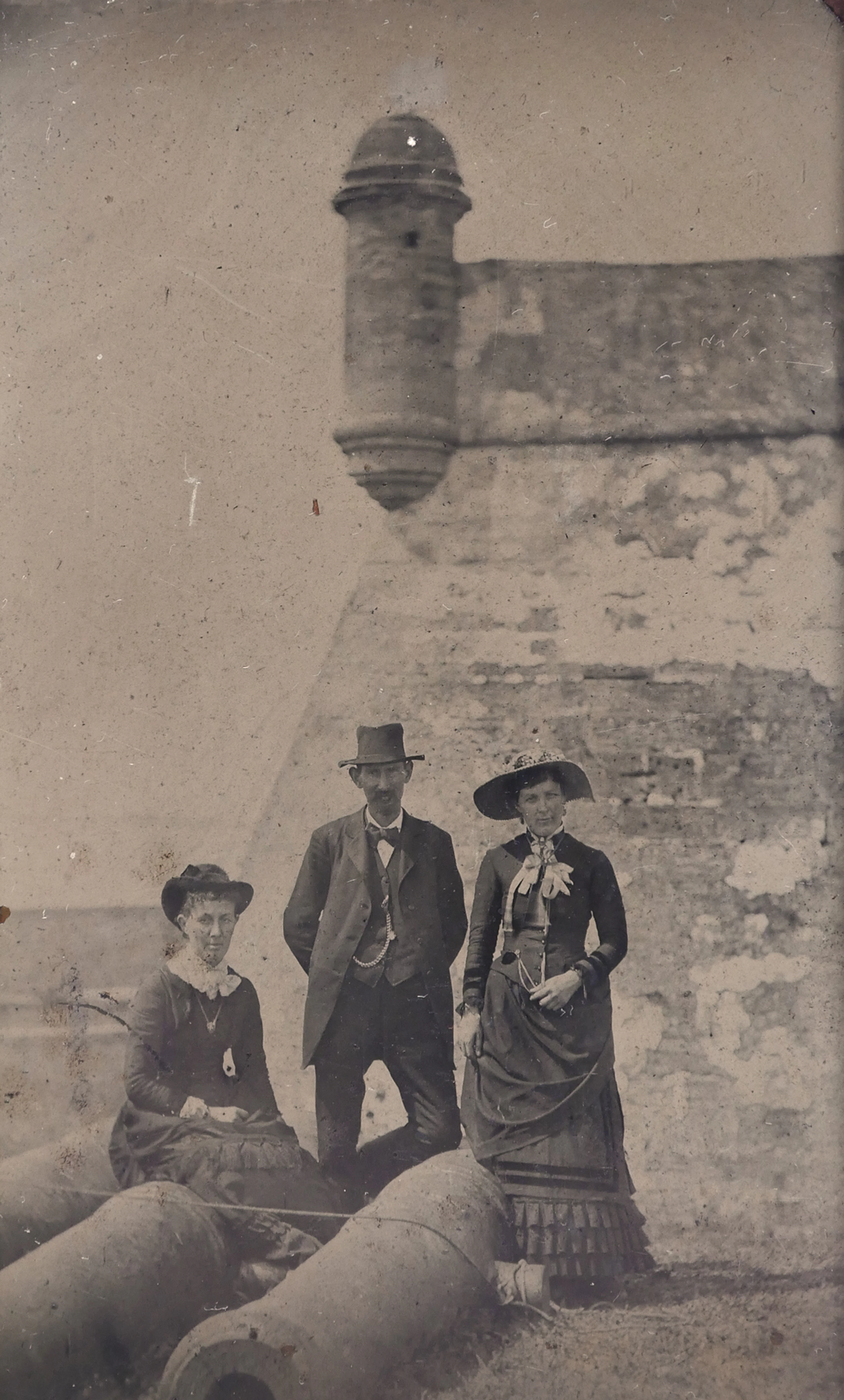 ST. AUGUSTINE, Tintype Photo of Fort, c.1860