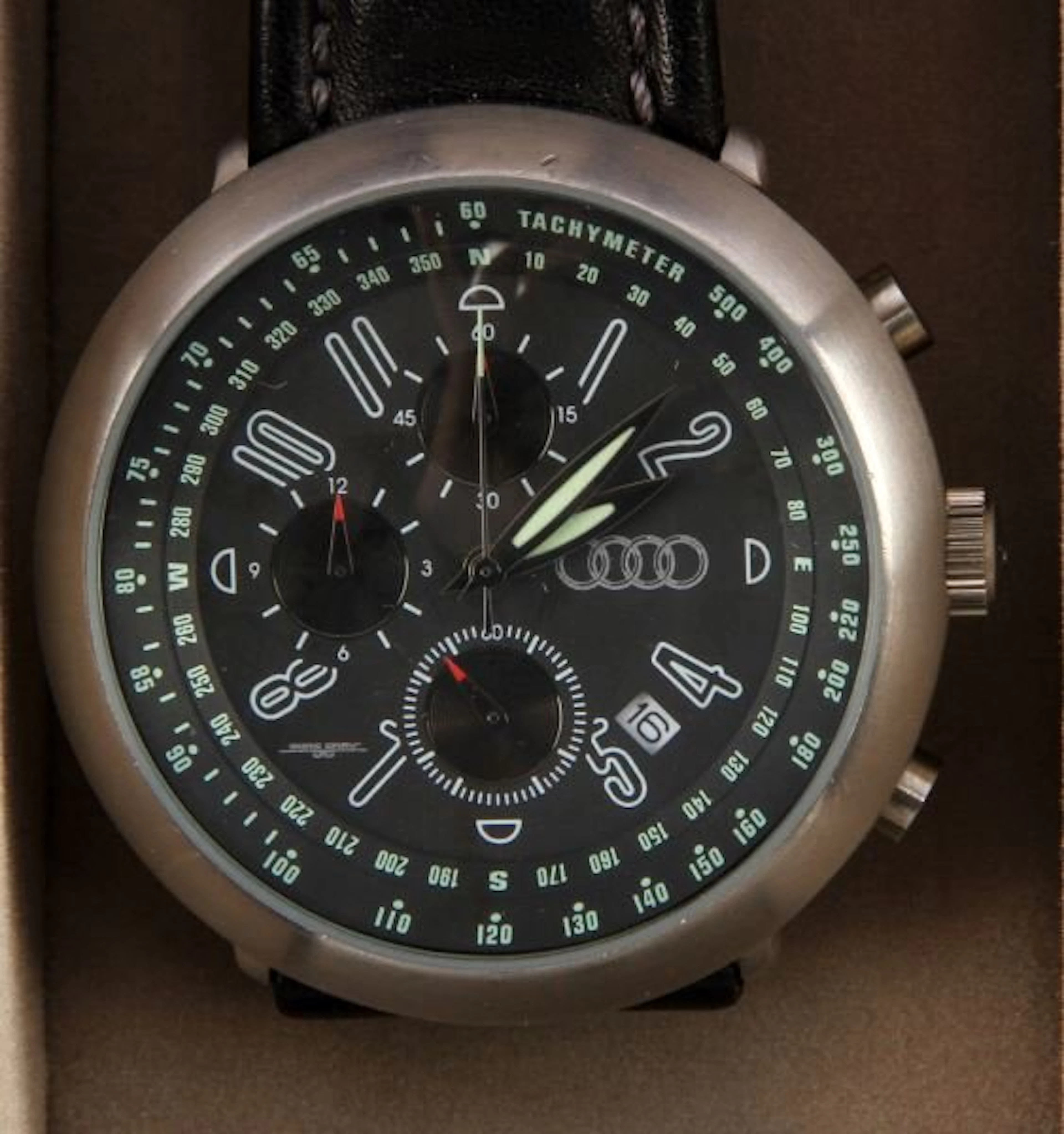 Jorg gray mens audi chronograph watch w/ date