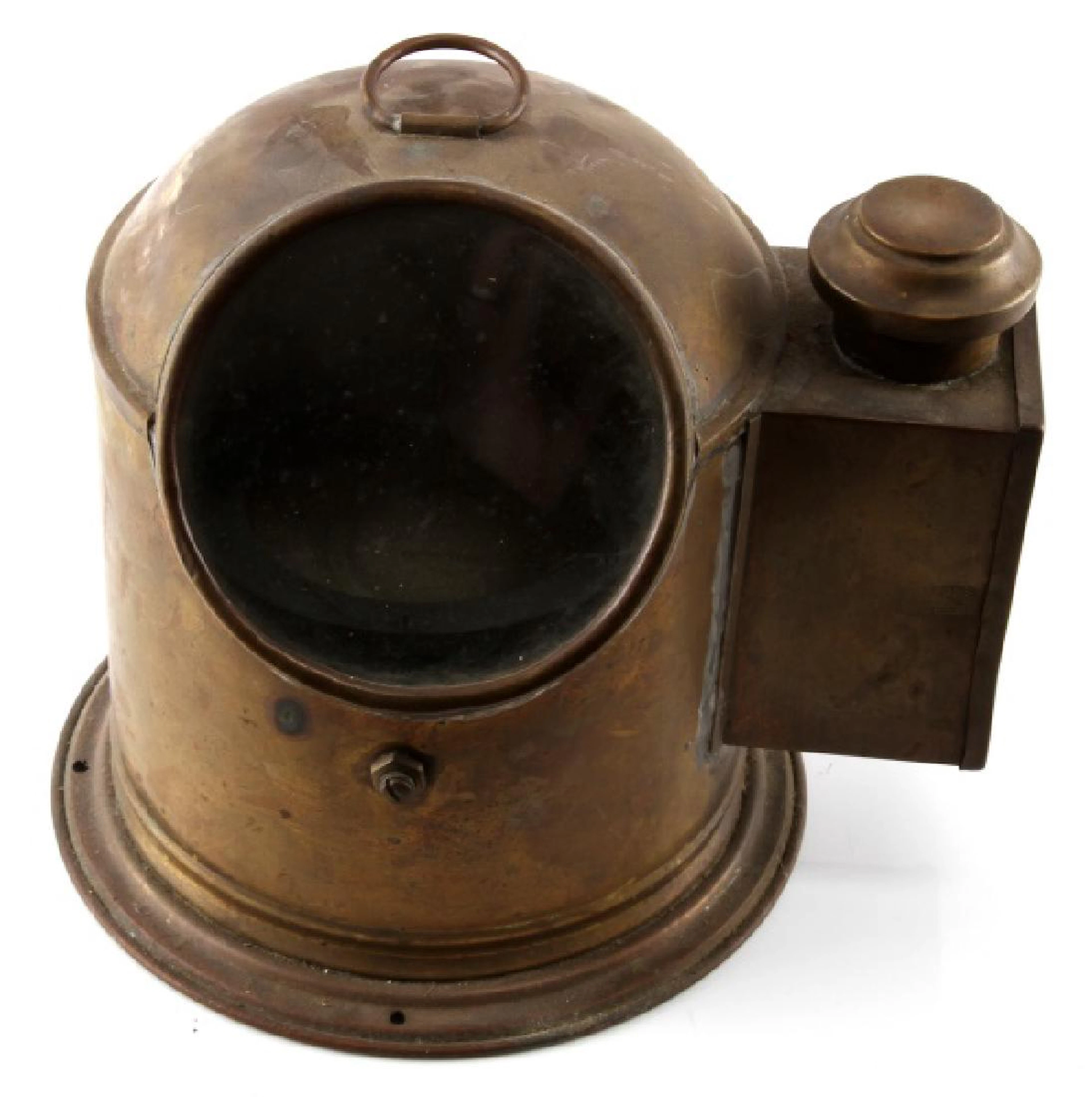 Vintage binnacle brass nautical compass