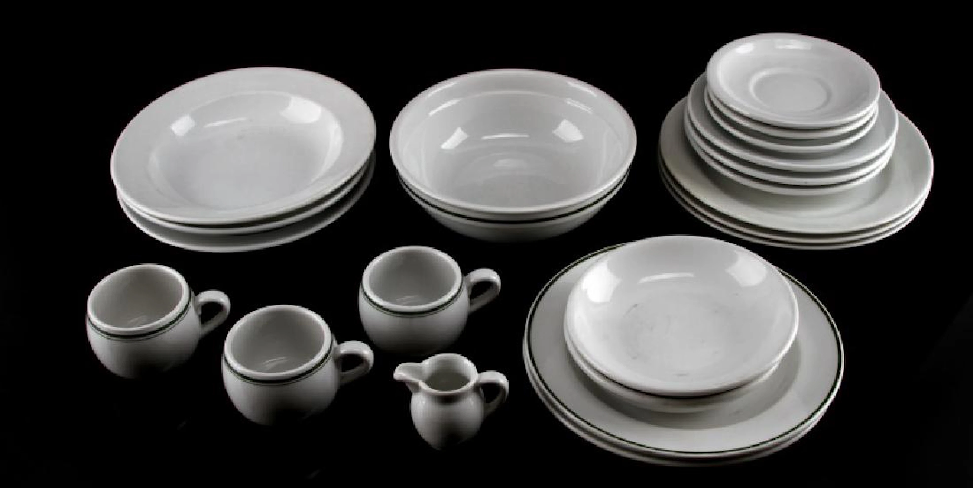 Wwii german 3rd reich military mess hall dish lot