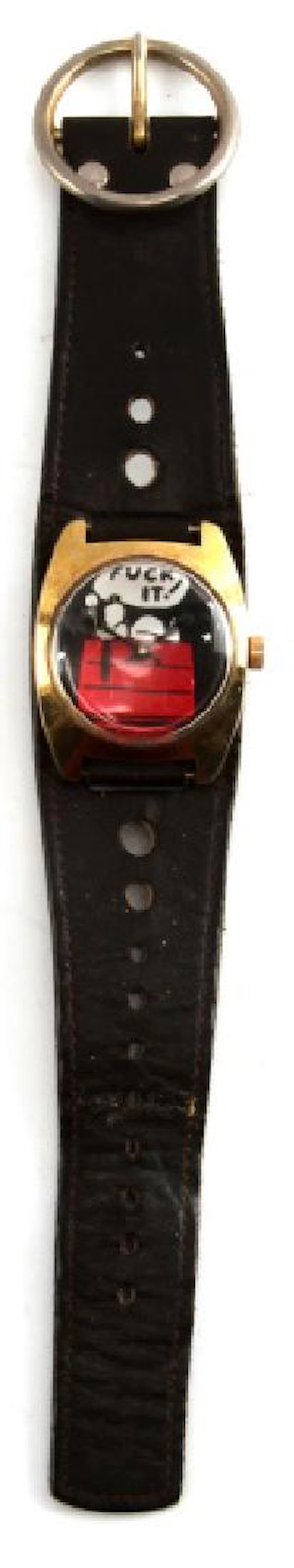 Vintage profane snoopy peanuts wrist watch