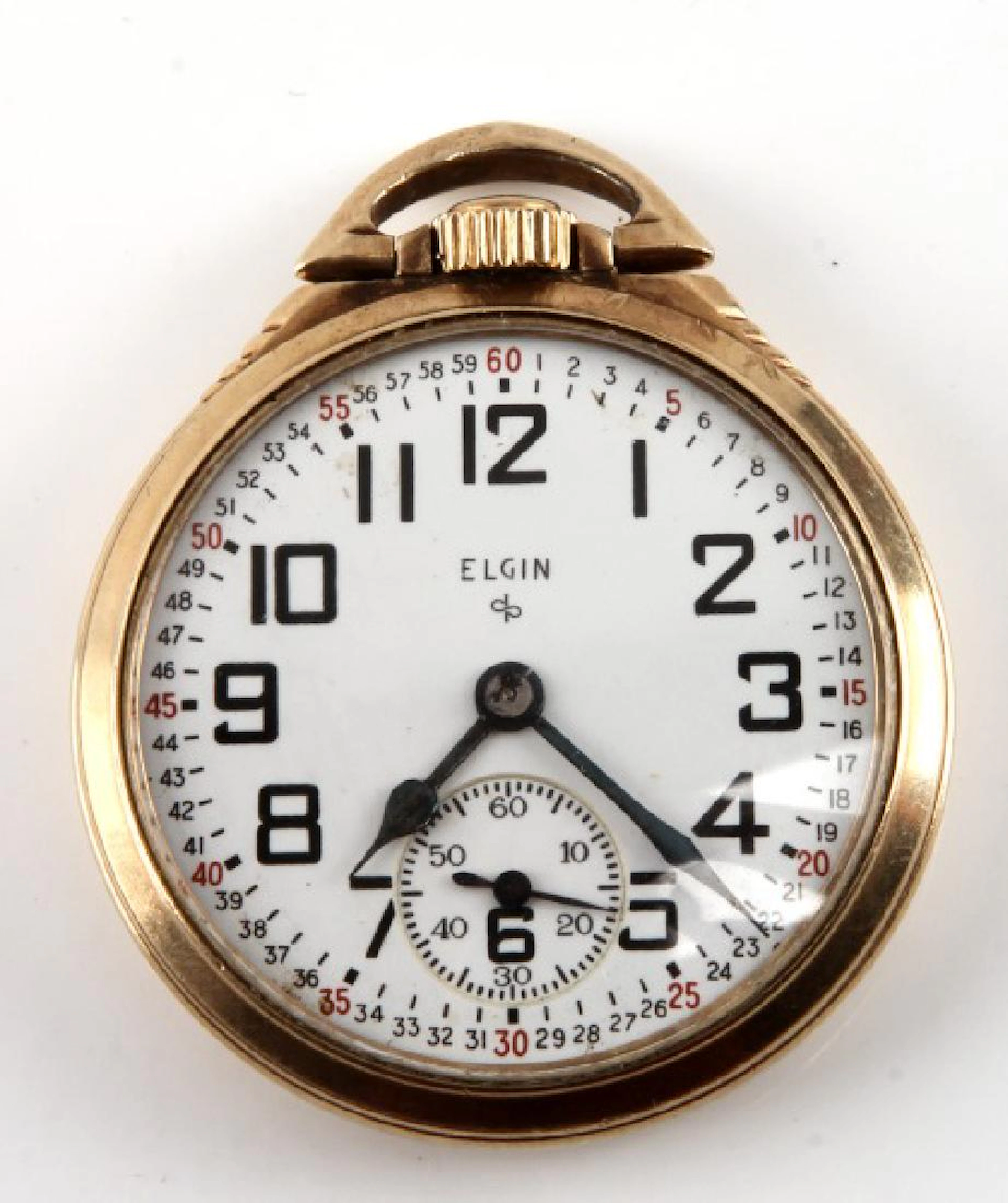 Vintage pocket watch elgin railroad 10k gold fill