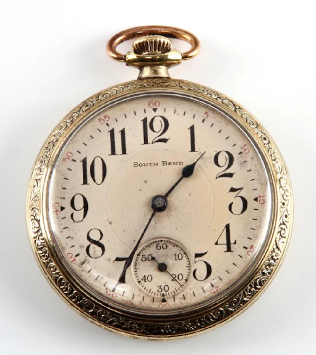 1920s south bend rolled gold pocket watch