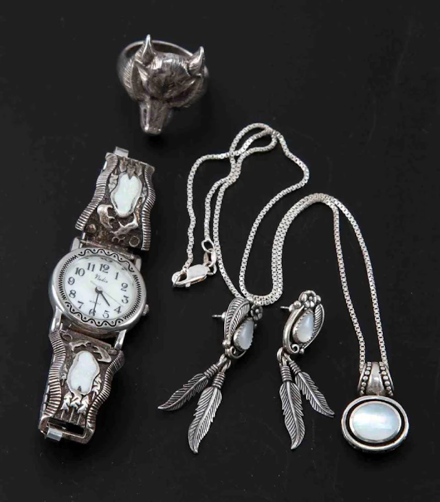 Southwestern sterling silver jewelry lot