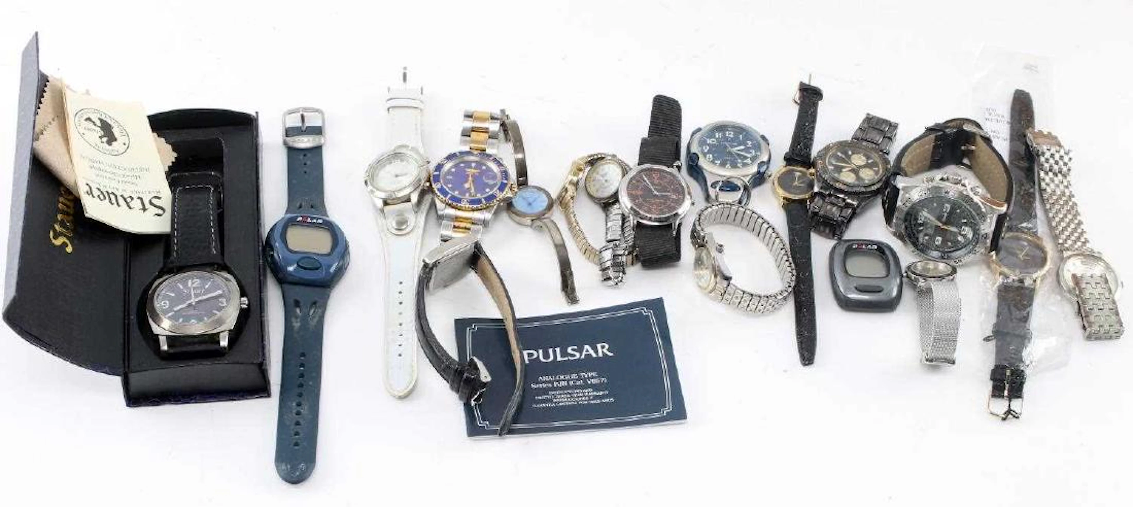 Assorted mens & womens wrist watch lot of 19