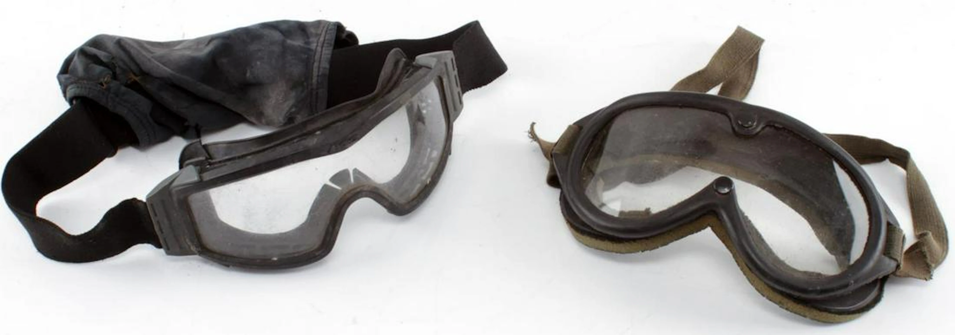 Lot of 2 vintage military goggles ess 2 pair