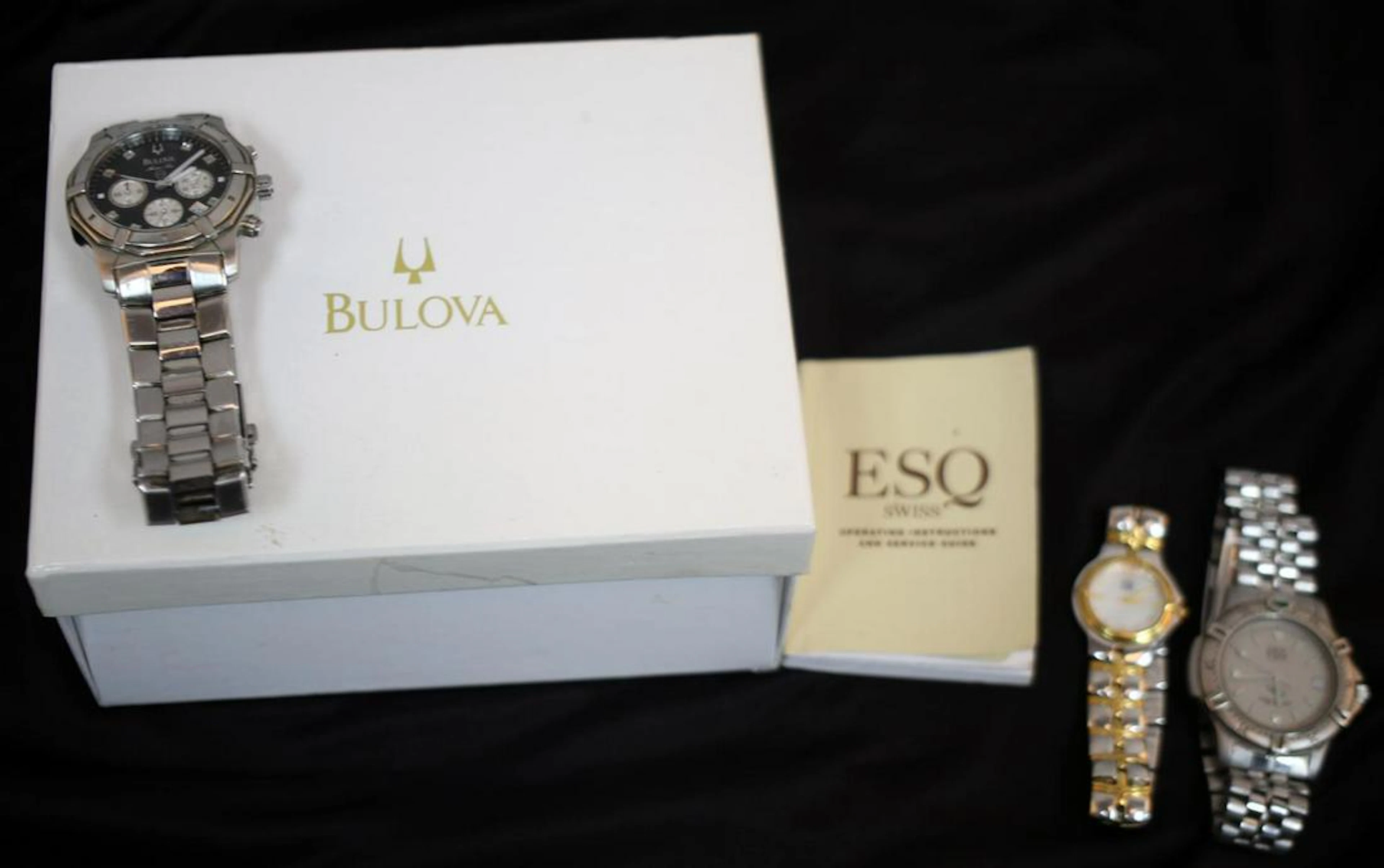 Lot of 3 wrist watches bulova esquire movado