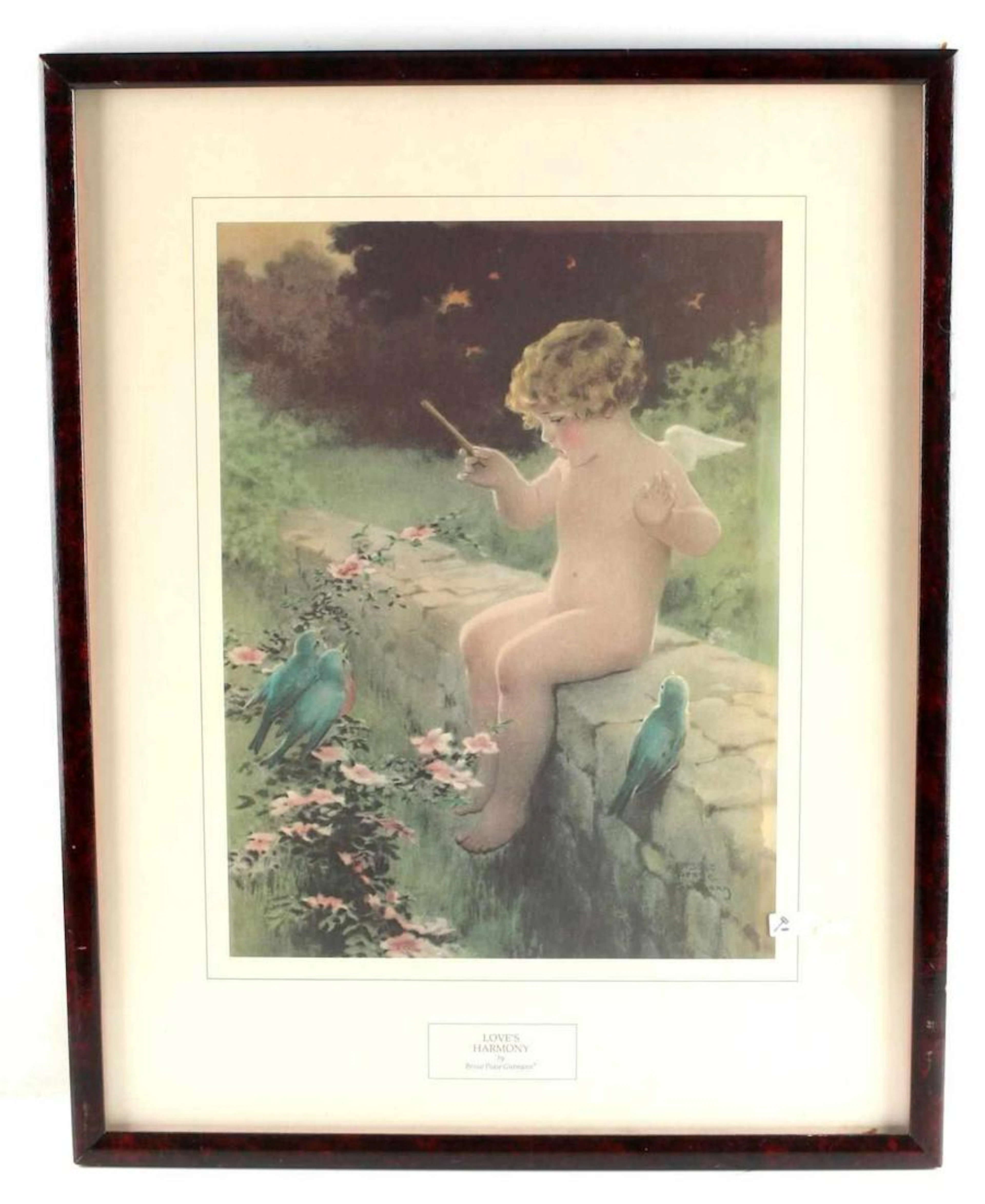 Bessie pease gutmann print loves harmony framed