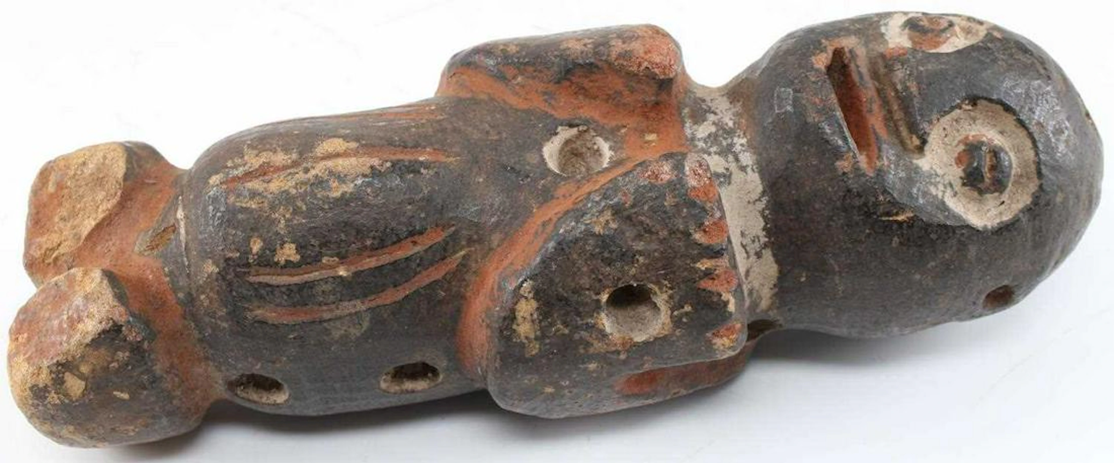 Mambila suaga tadep carved & painted clay figure