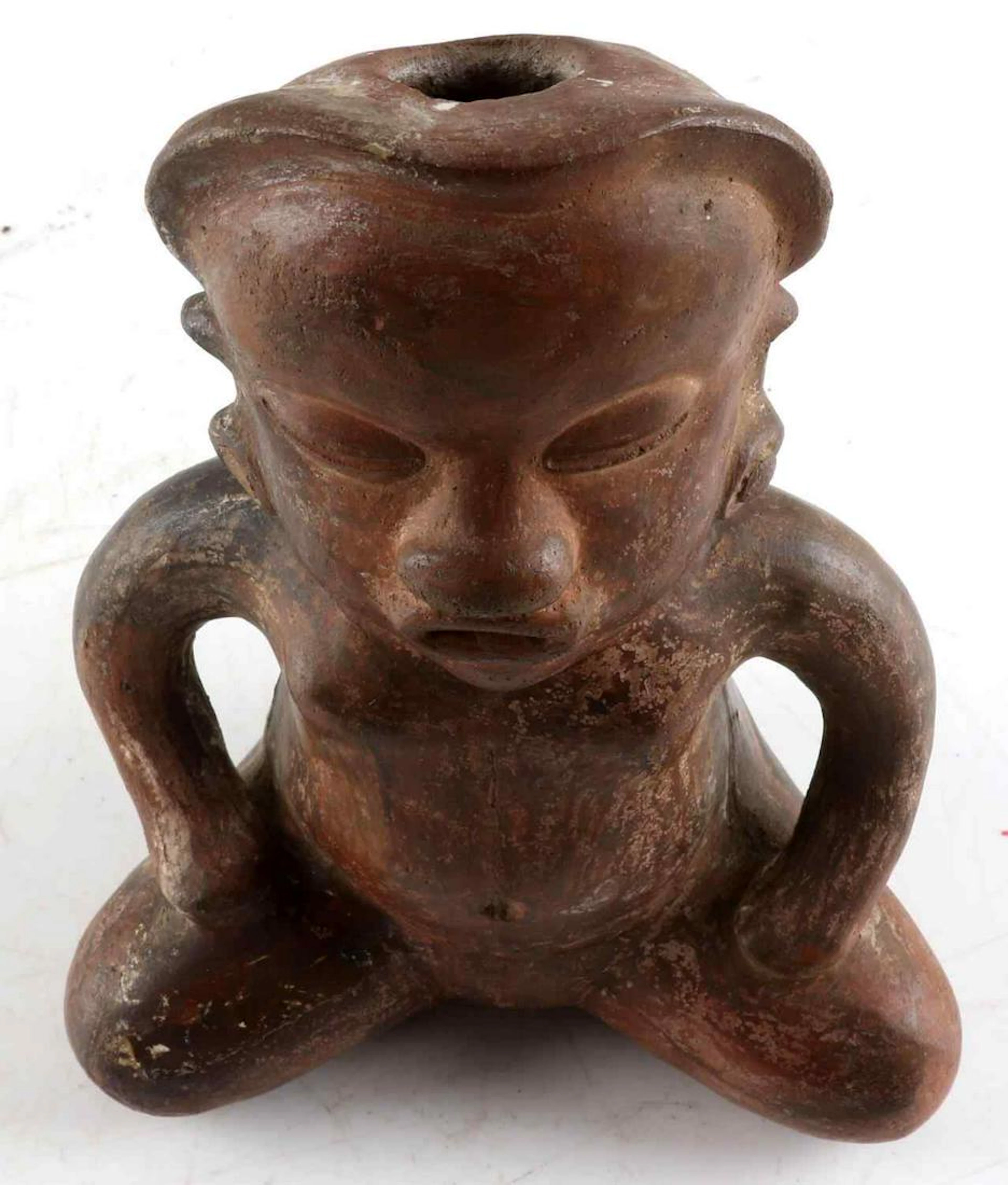 Early nicoya clay figure from nicaragua