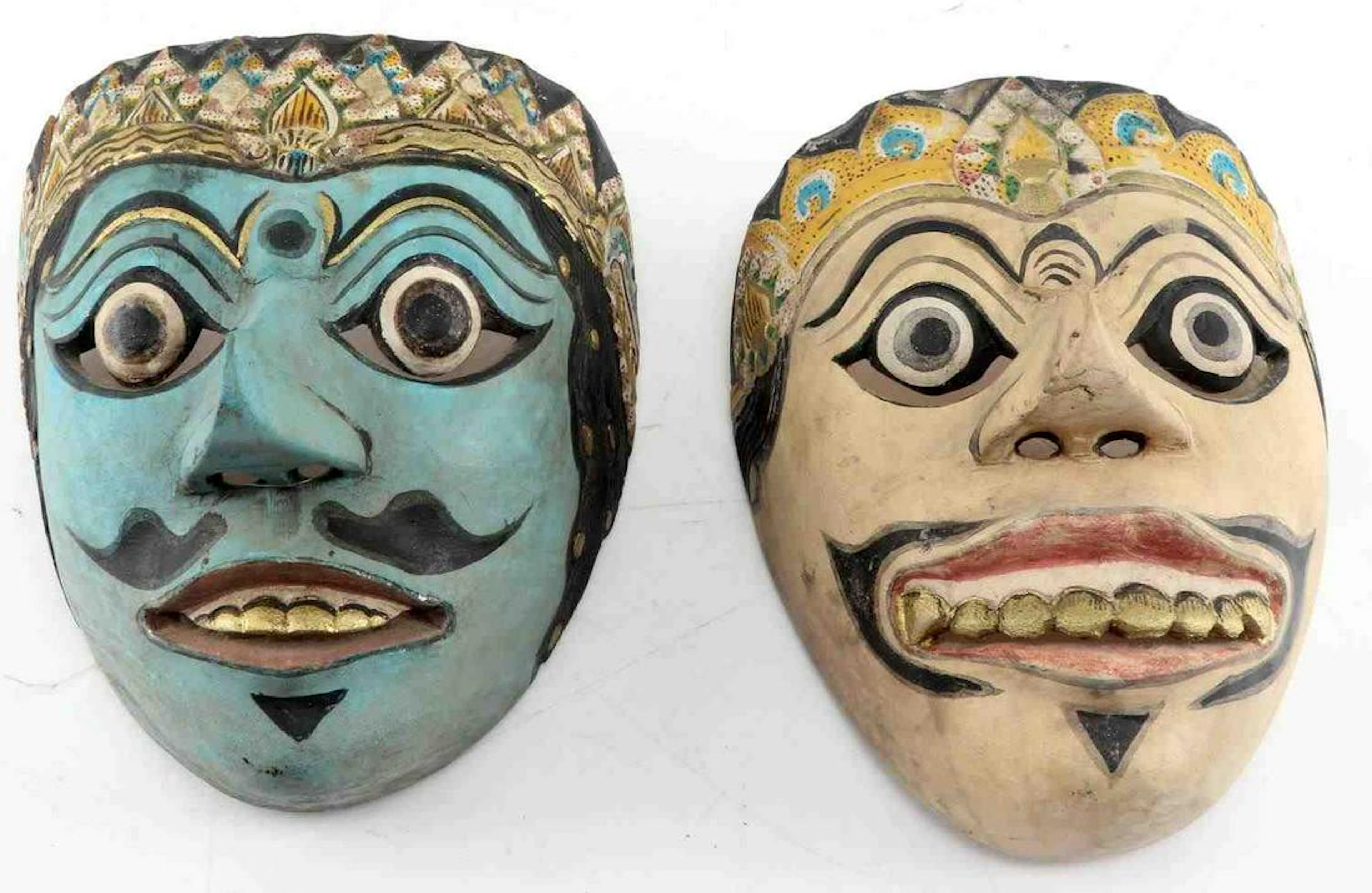 Topeng indonesian polychrome theater dance masks