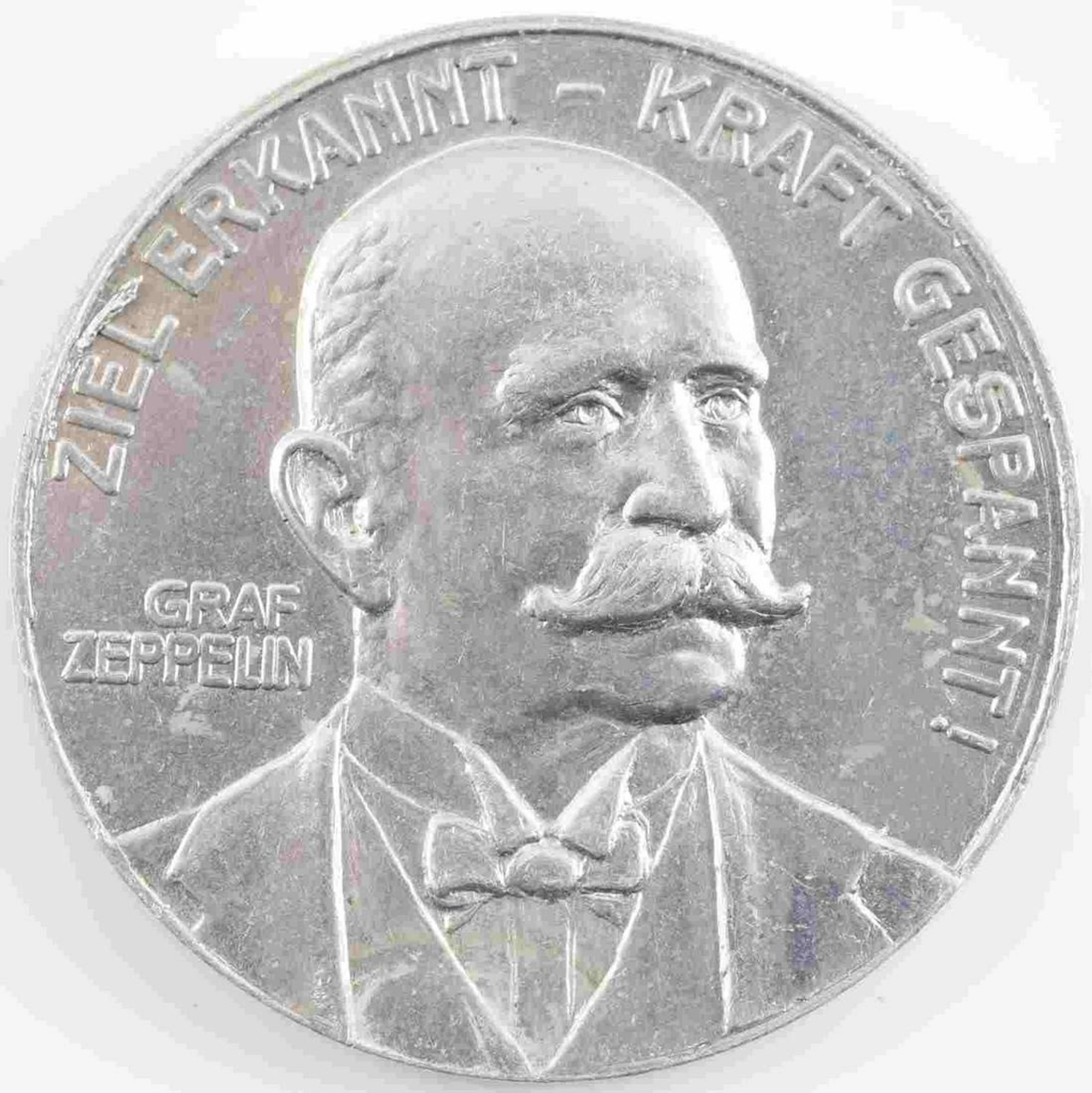Pre wwi 1908 graf zeppelin souvenir token coin