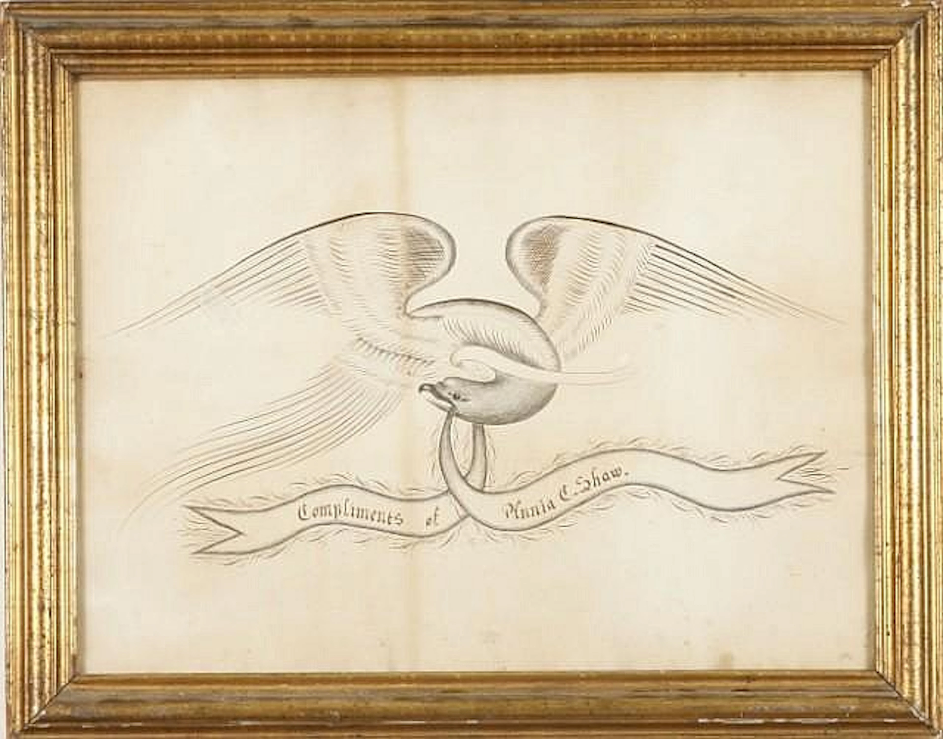 Calligraphy Eagle- 19th Century