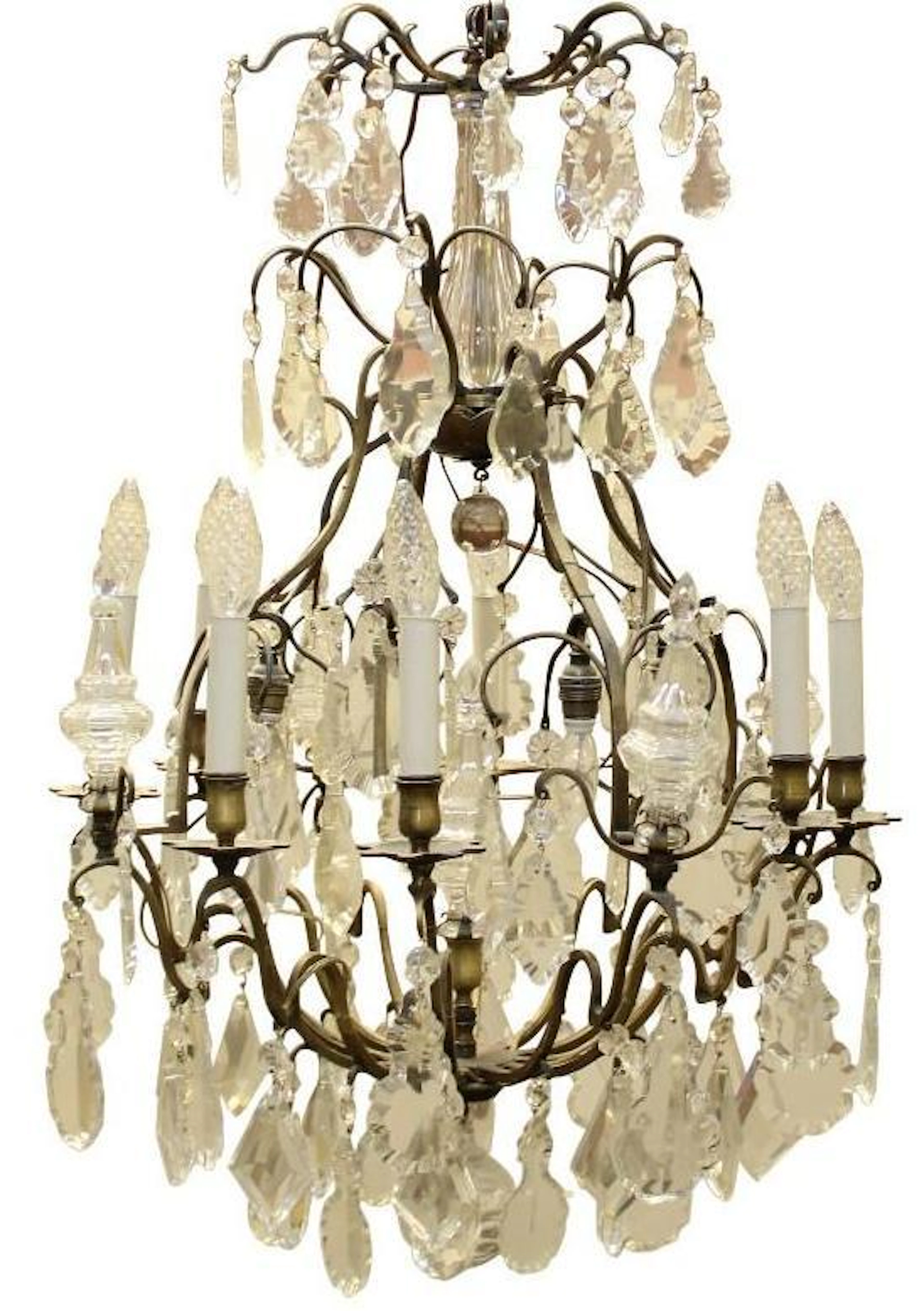 French 19th Century Louis XV Style Baccarat Crystal Chandelier