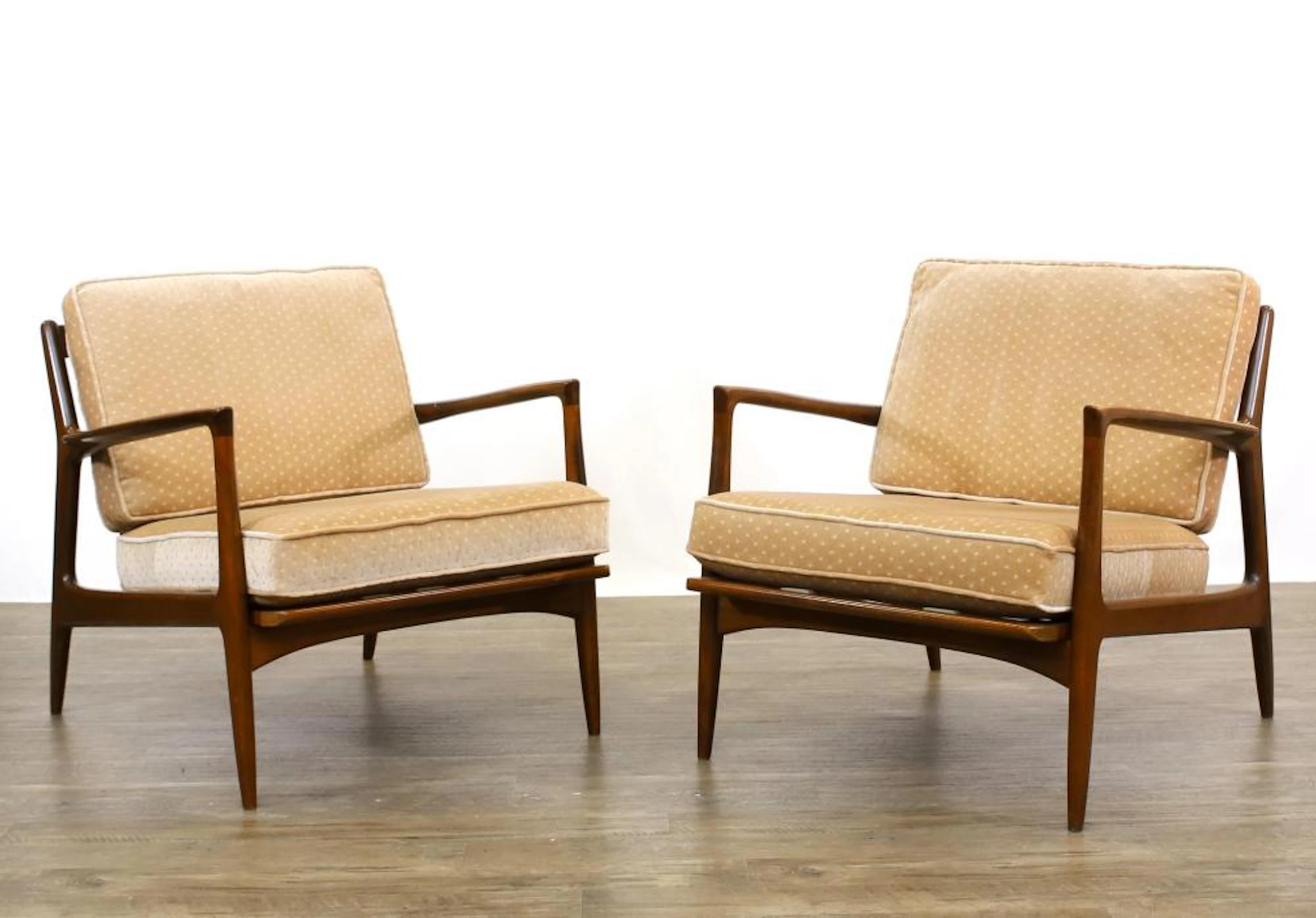 Ib Kofod-Larsen for Selig Lounge Chairs