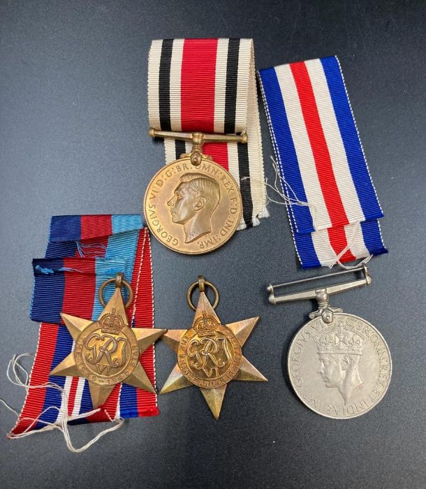 A Selection Of WWII Medals To Include War Medal, 1939-45 Star, France ...