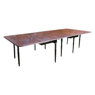Large Regency period mahogany dining table