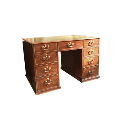 George III mahogany partner’s desk