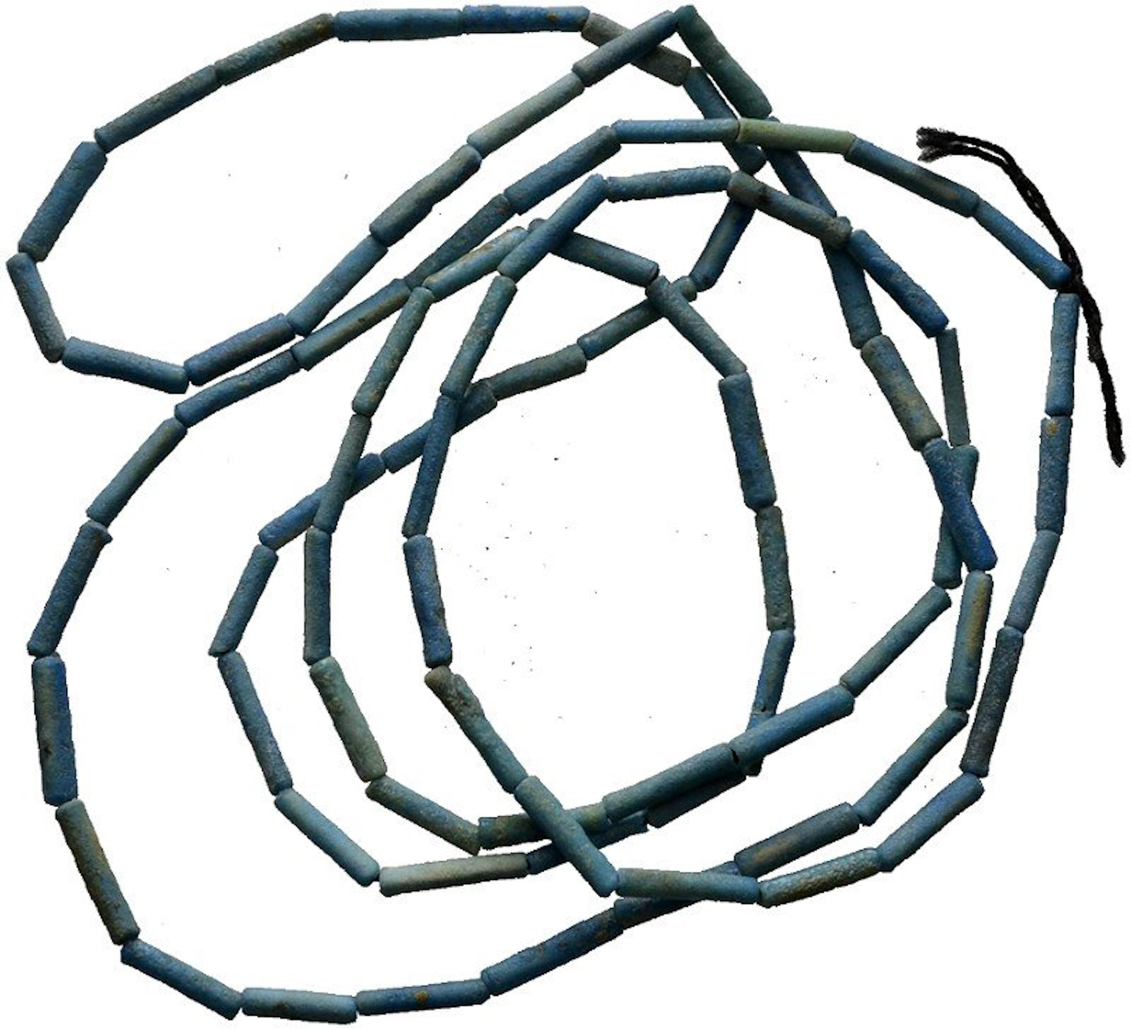 KUNST DER ANTIKE - SCHMUCK - Altägyptische Fayence-Halskette