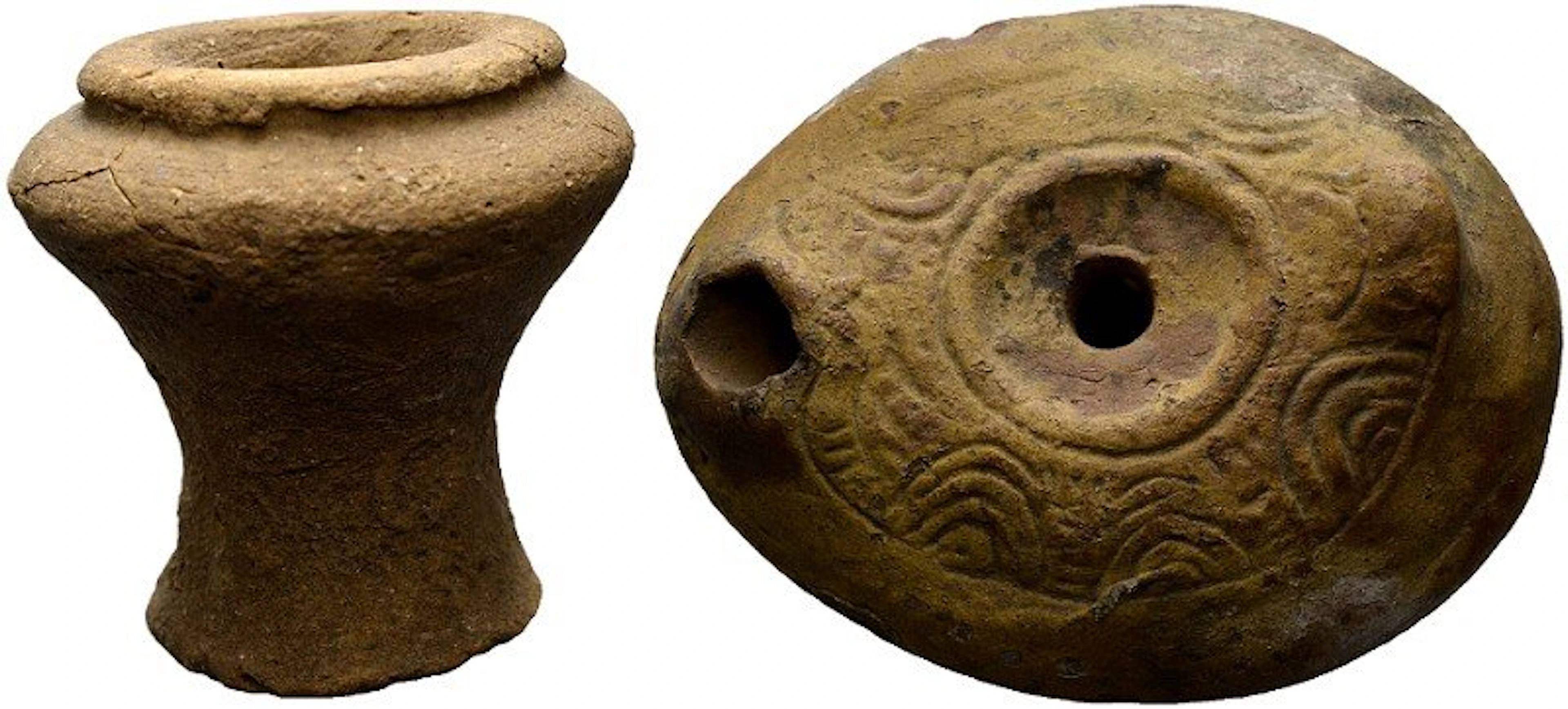 KUNST DER ANTIKE - ÖLLAMPEN - Terrakotta Öllampe Römisch