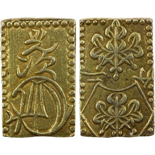 JAPAN: Ansei, 1854-1860, AV 2 bu (5.69g), Edo mint, EF