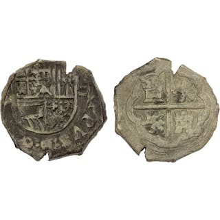 SPAIN: Felipe II, 1556-1598, AR 2 reales (6.74g), DM, Fine