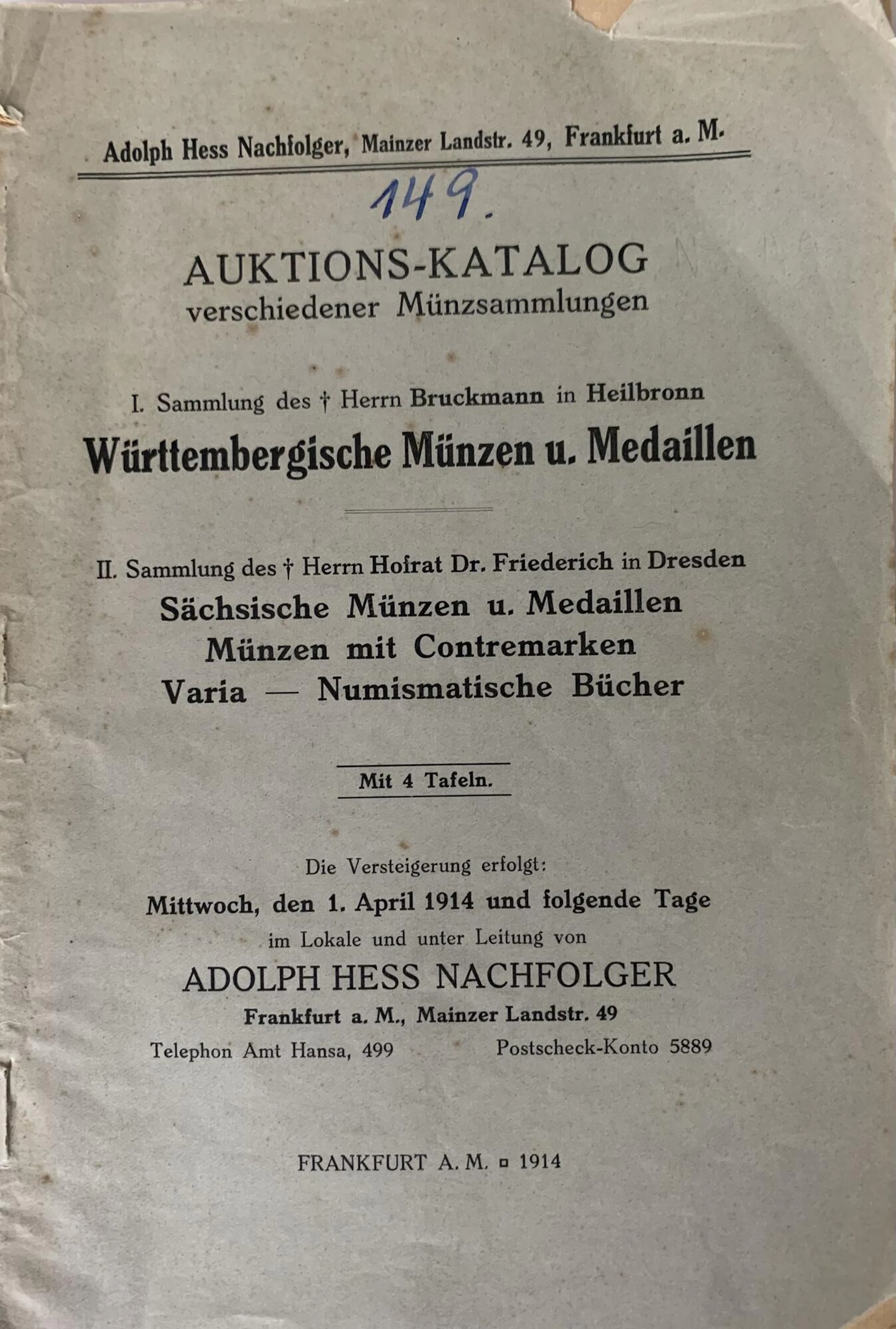 Auktionskataloge