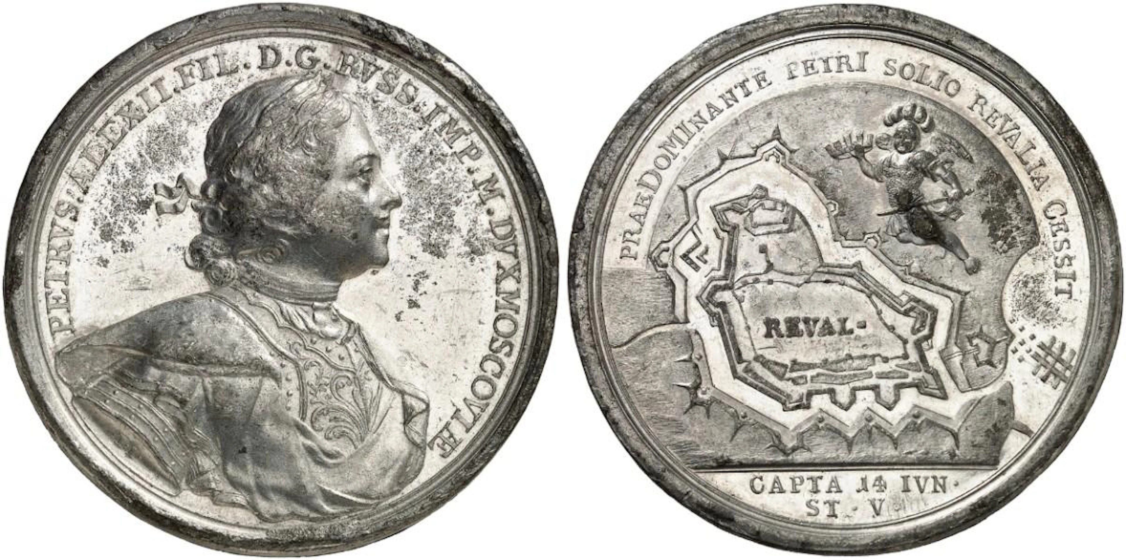 ZAR PETER I., DER GROSSE, 1682-1725. Medaillen des Zaren Peter I.