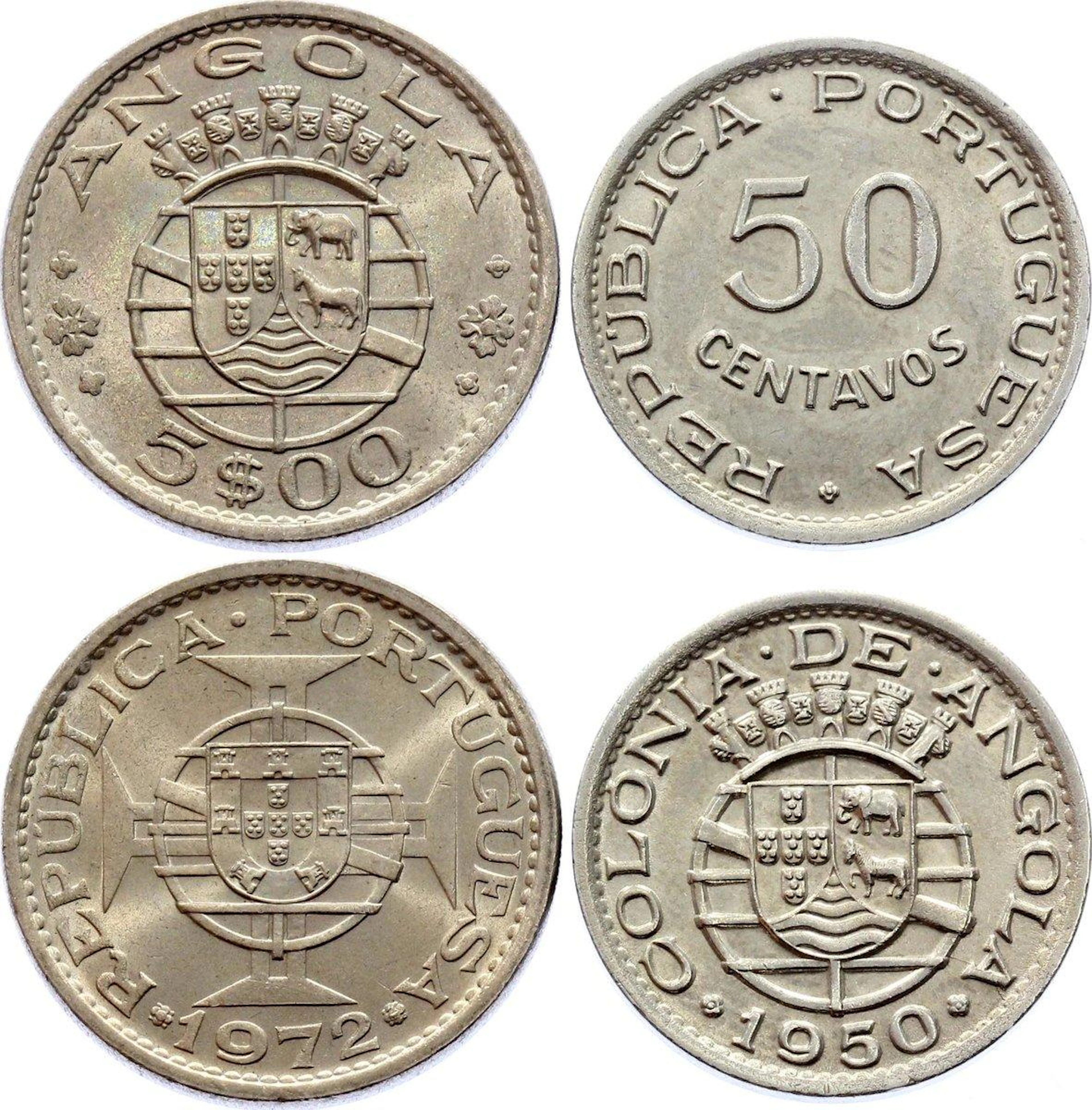 Angola Lot of 2 Coins