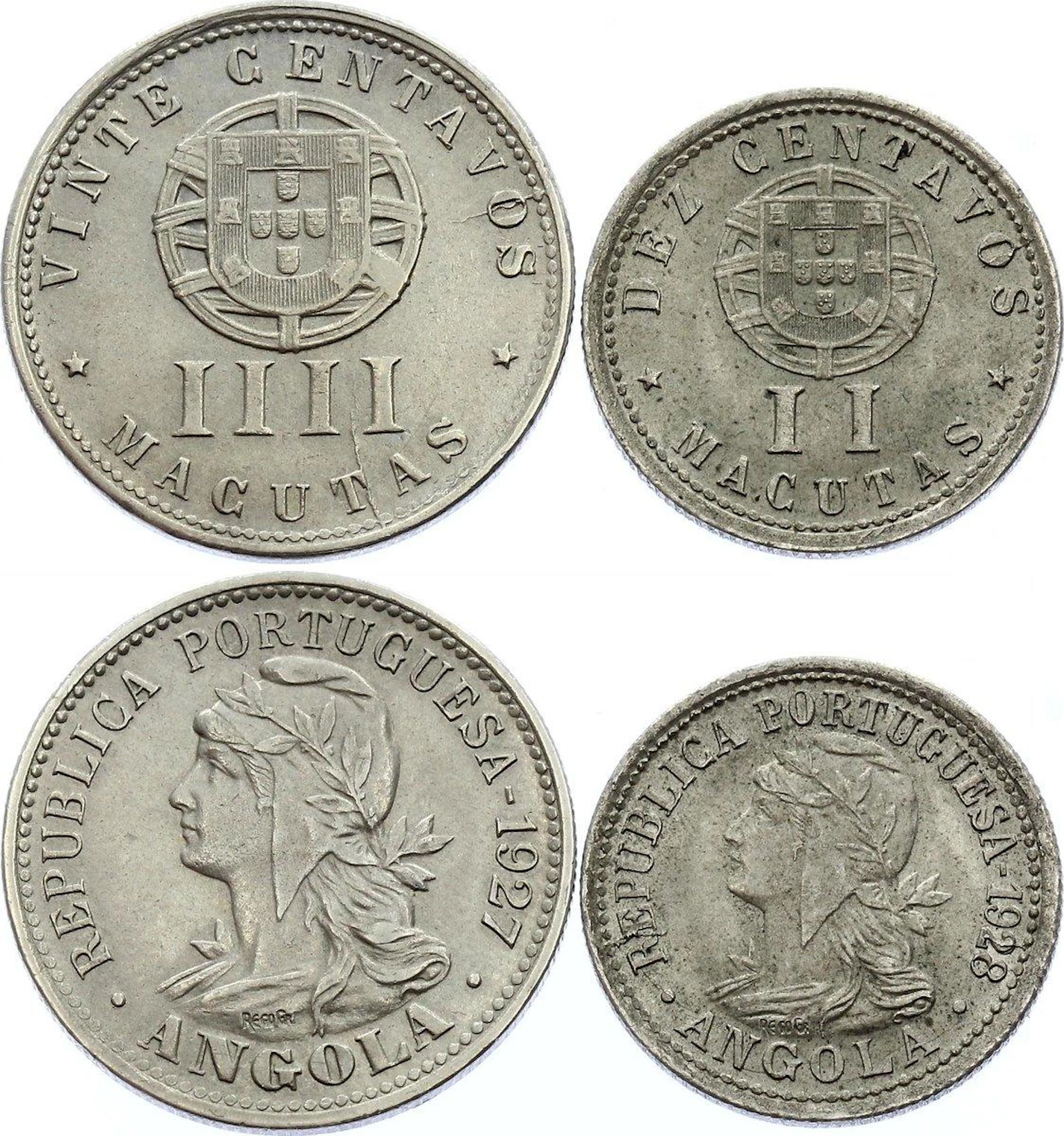 Angola Nice Lot of 2 Coins
