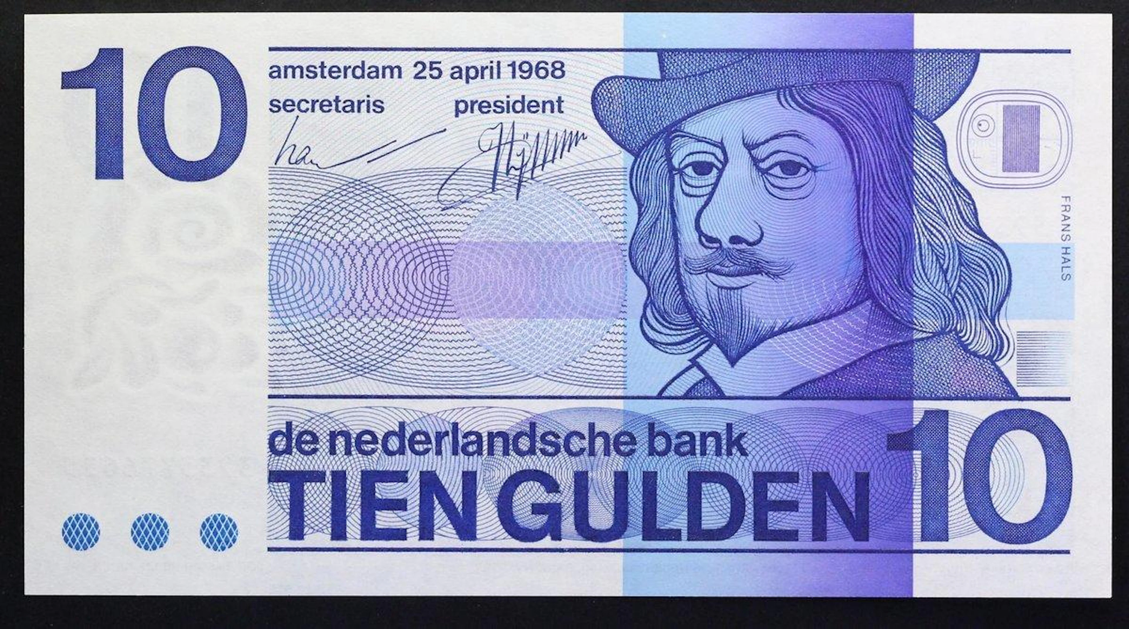 Netherlands 10 Gulden 1968