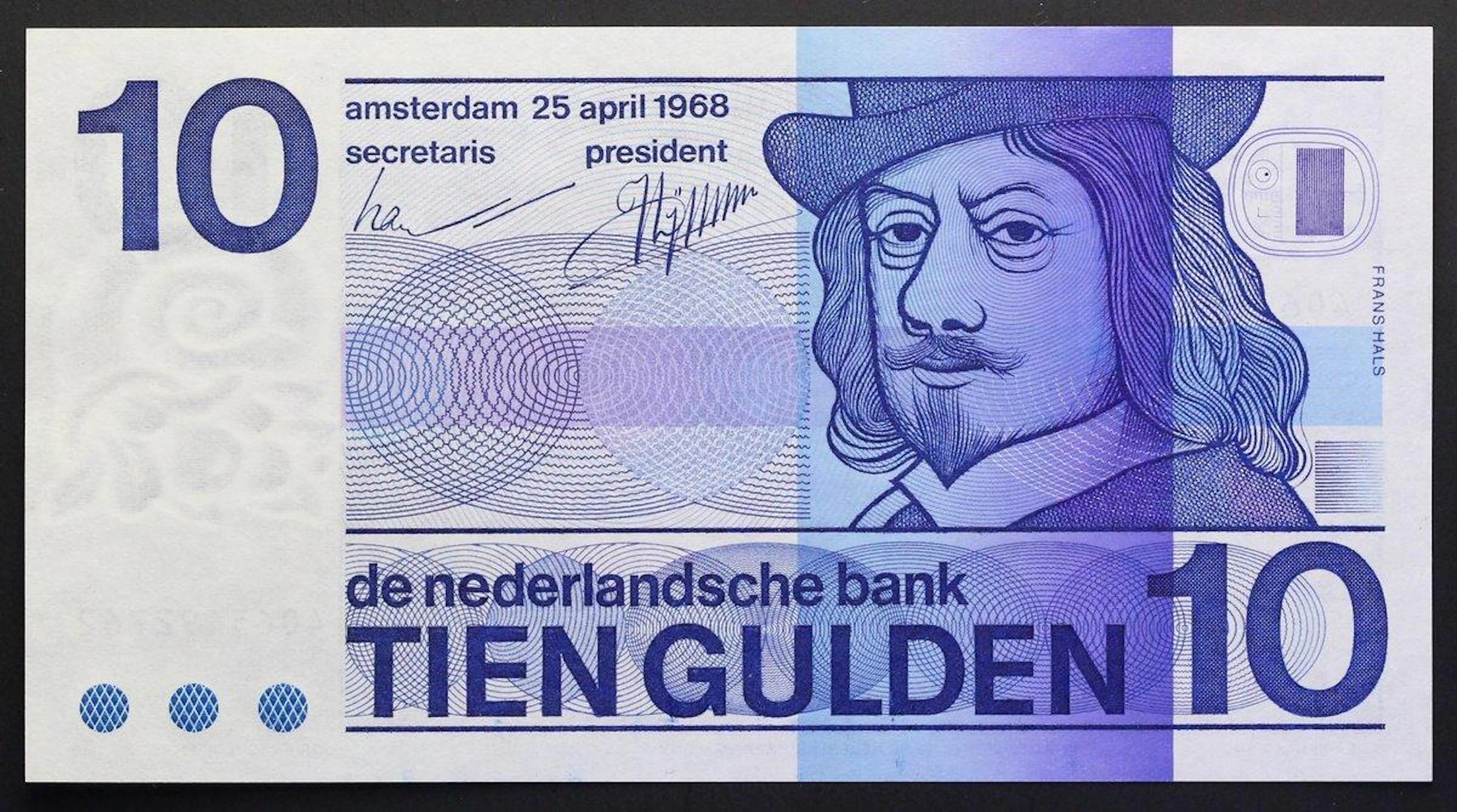 Netherlands 10 Gulden 1968