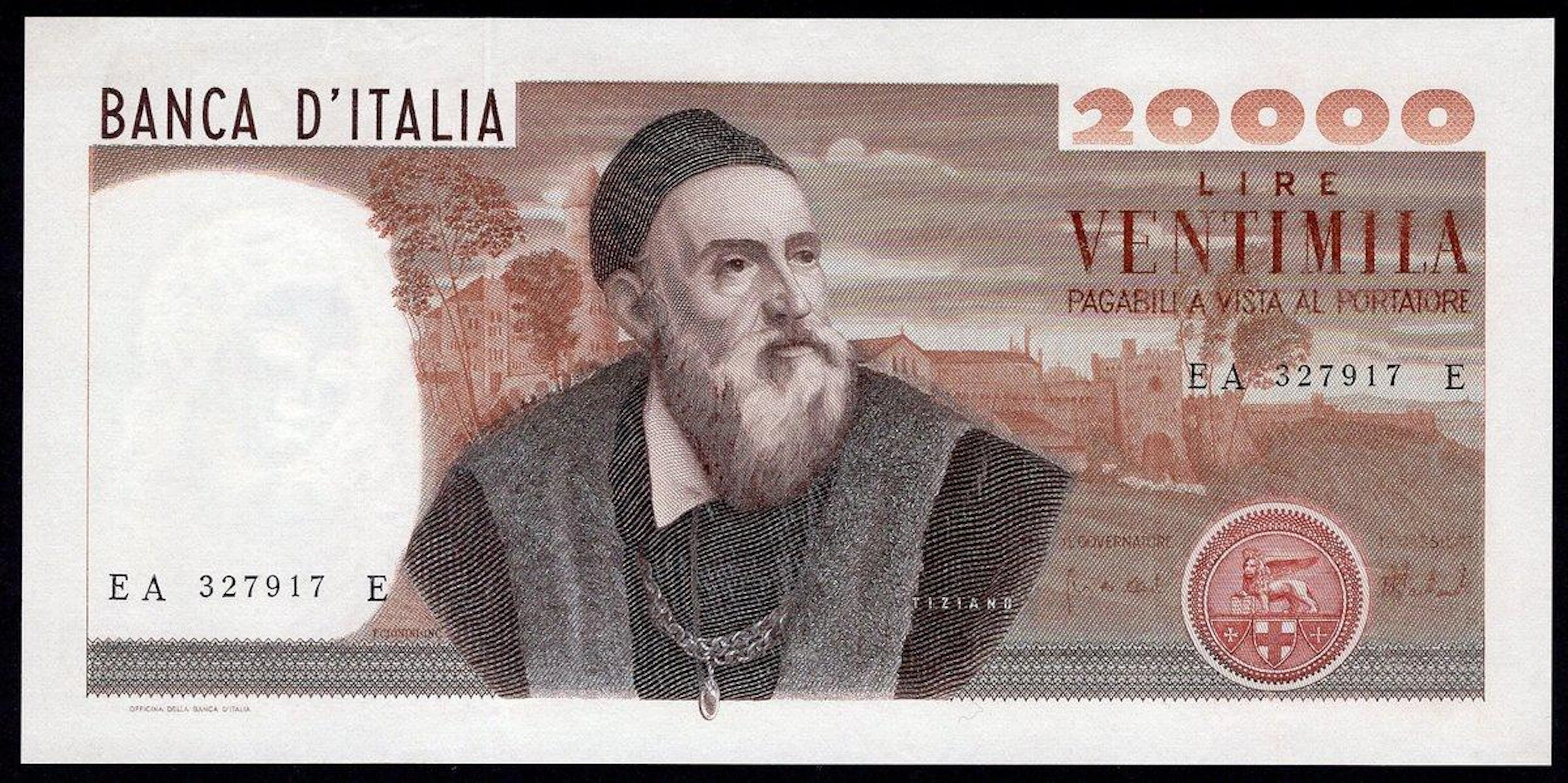 Italy 20000 Lire 1975 VERY RARE