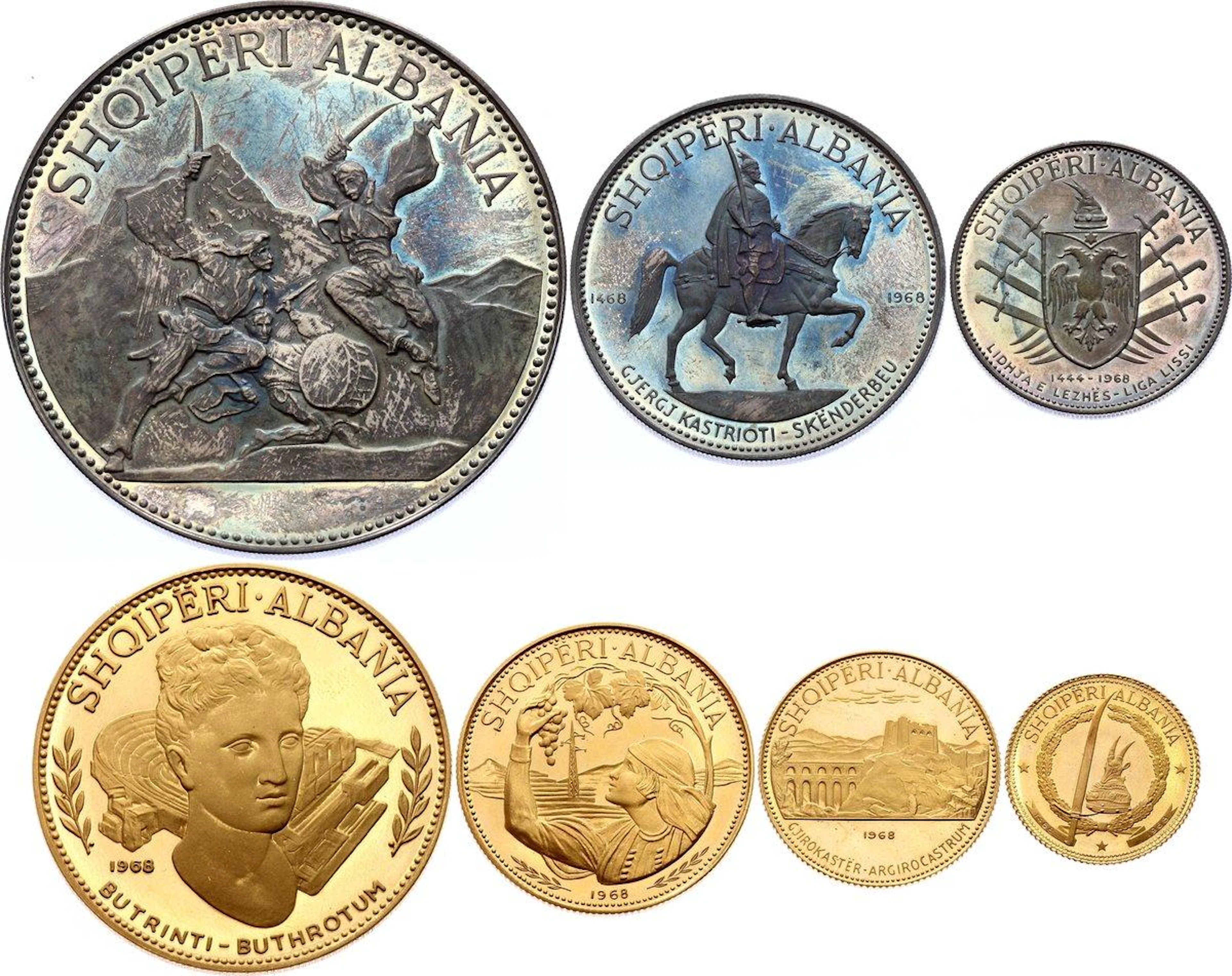 Albania Mint Proof Set 1968 Rarity